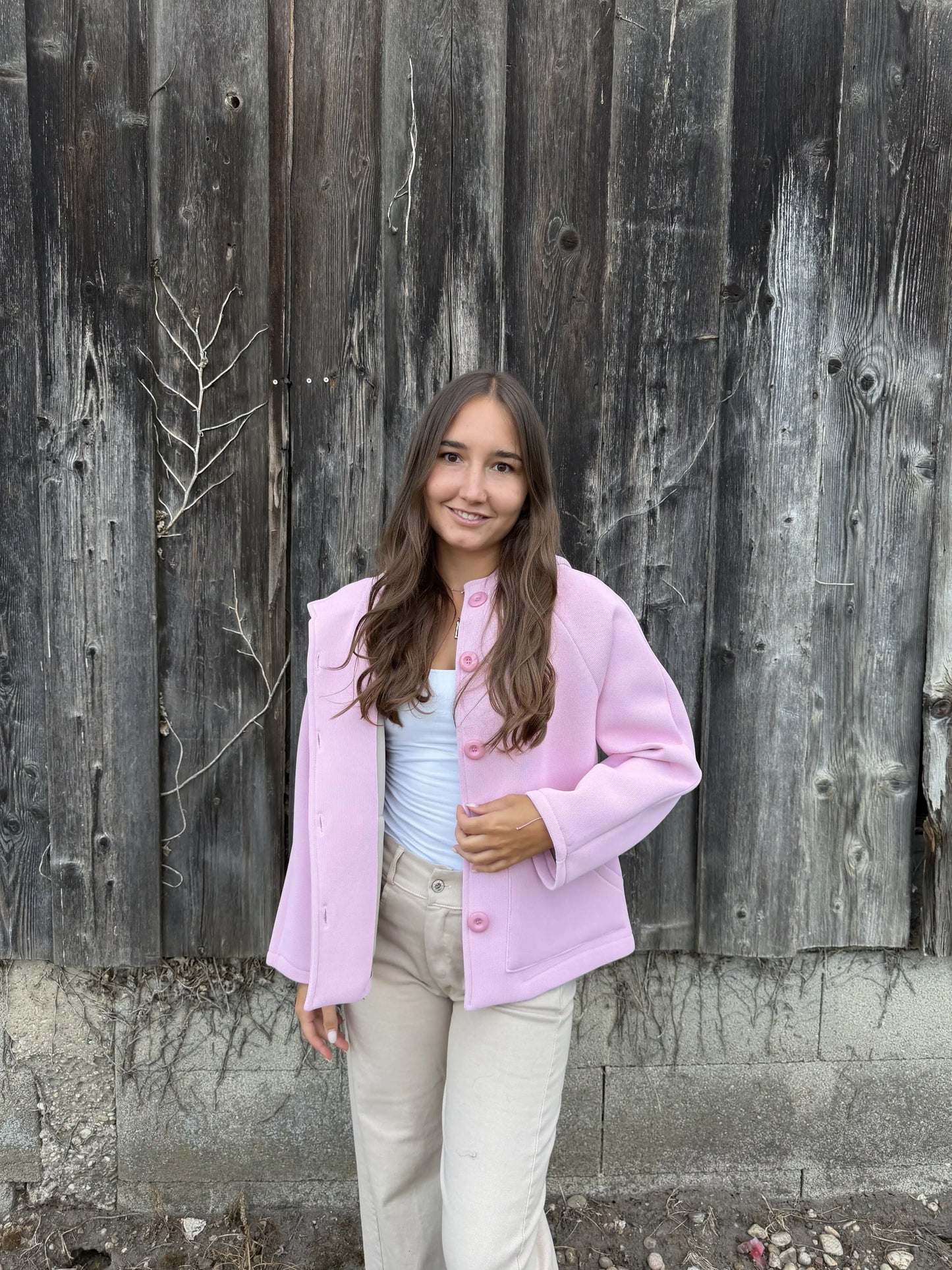 Kapuzenjacke "Hood" Rosa