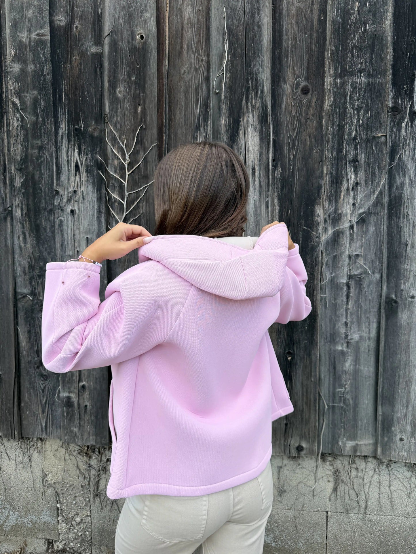 Kapuzenjacke "Hood" Rosa