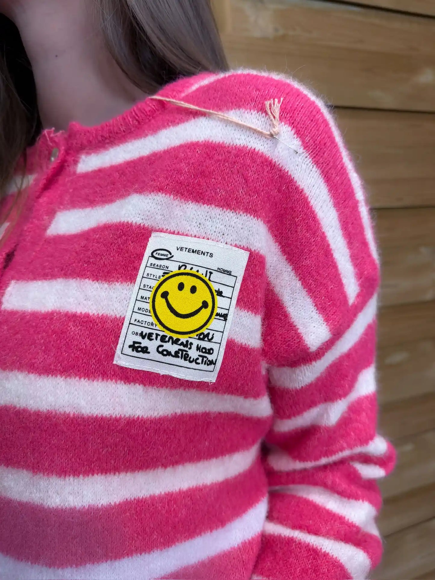 Cardigan "GoodVibes" Pink