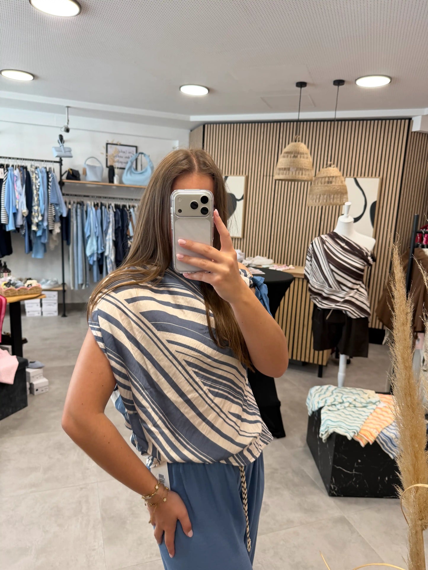 Bluse "Flow" Blau