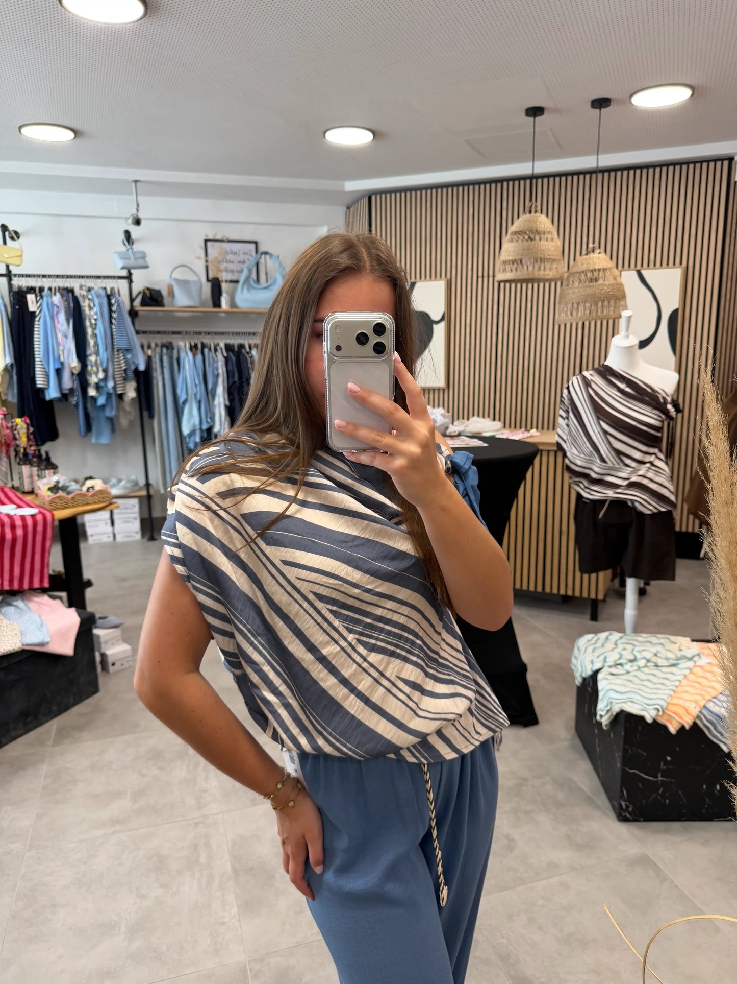 Bluse "Flow" Blau