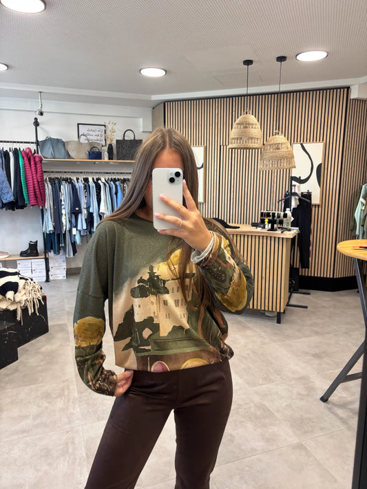 Pullover "City" Grün