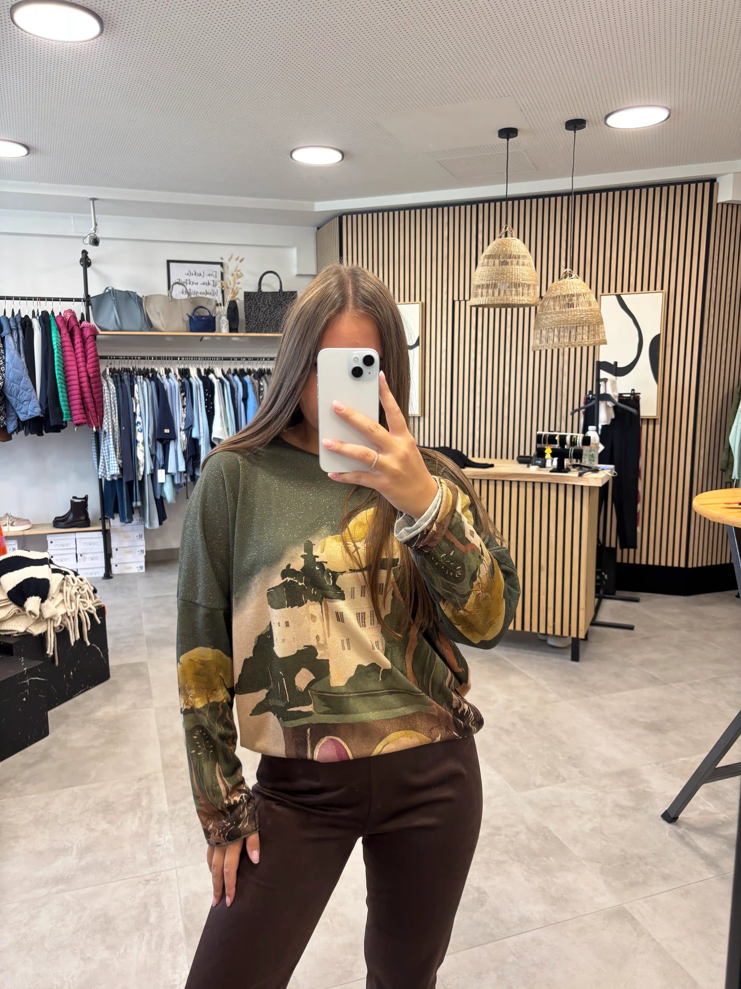 Pullover "City" Grün