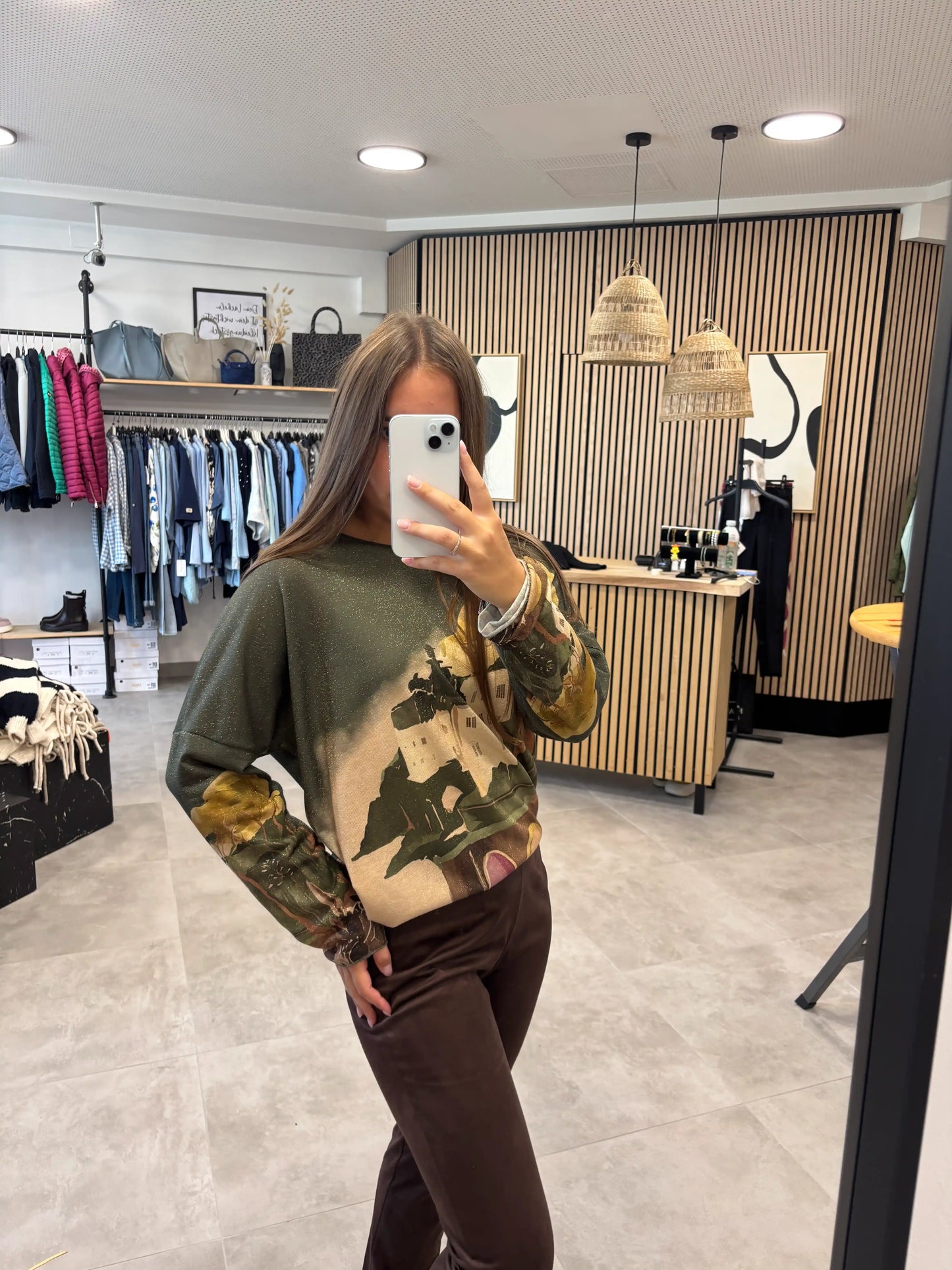 Pullover "City" Grün
