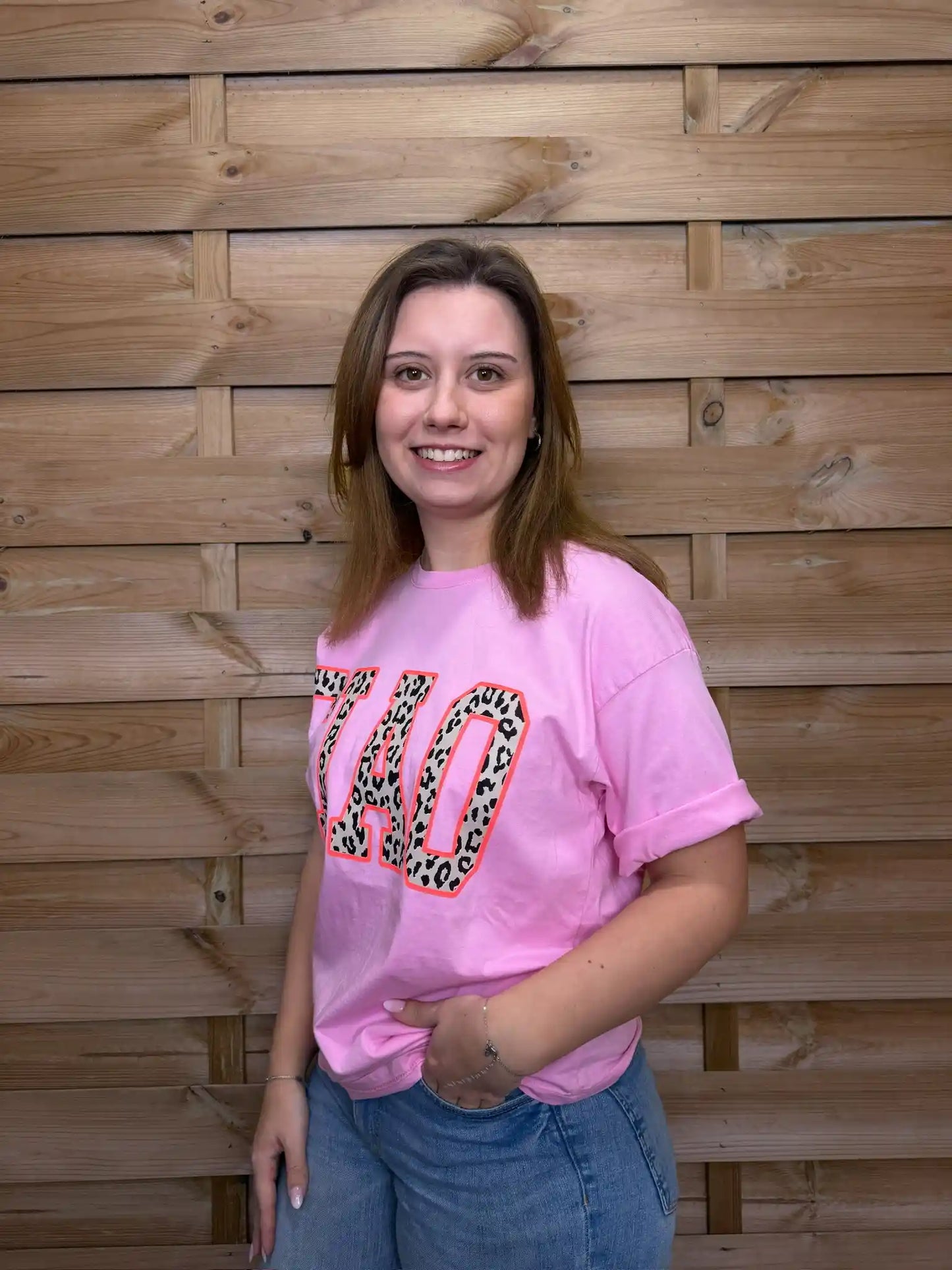 T-Shirt "Ciao Leo" Pink