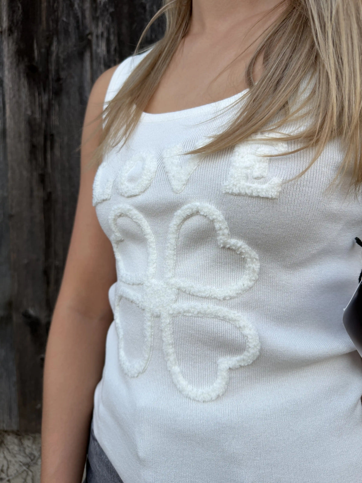Top "Fizzylove" Weiß