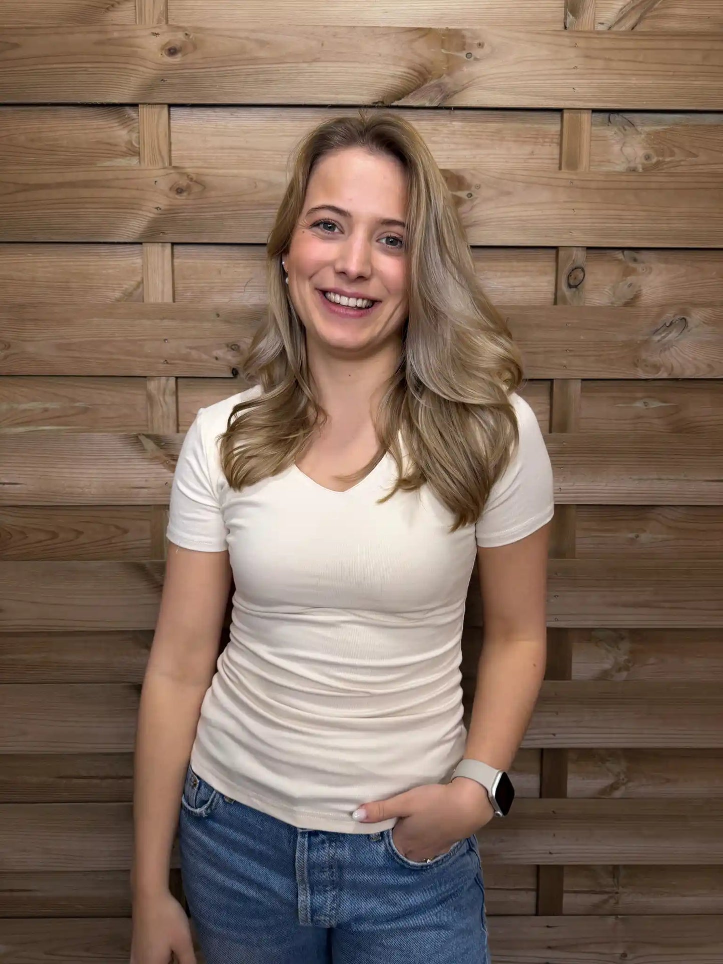 Basicshirt "Soft" Beige