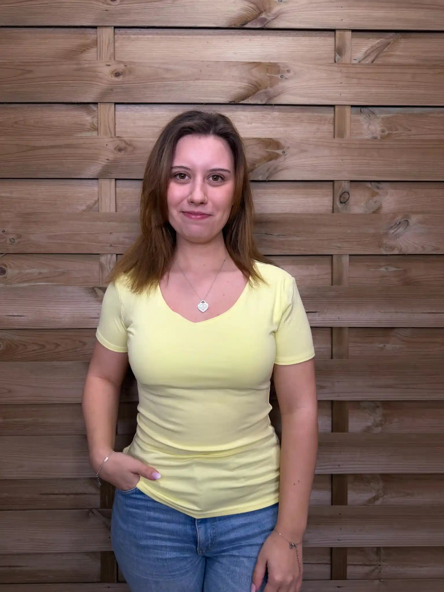 Basicshirt "Soft" Pastellgelb