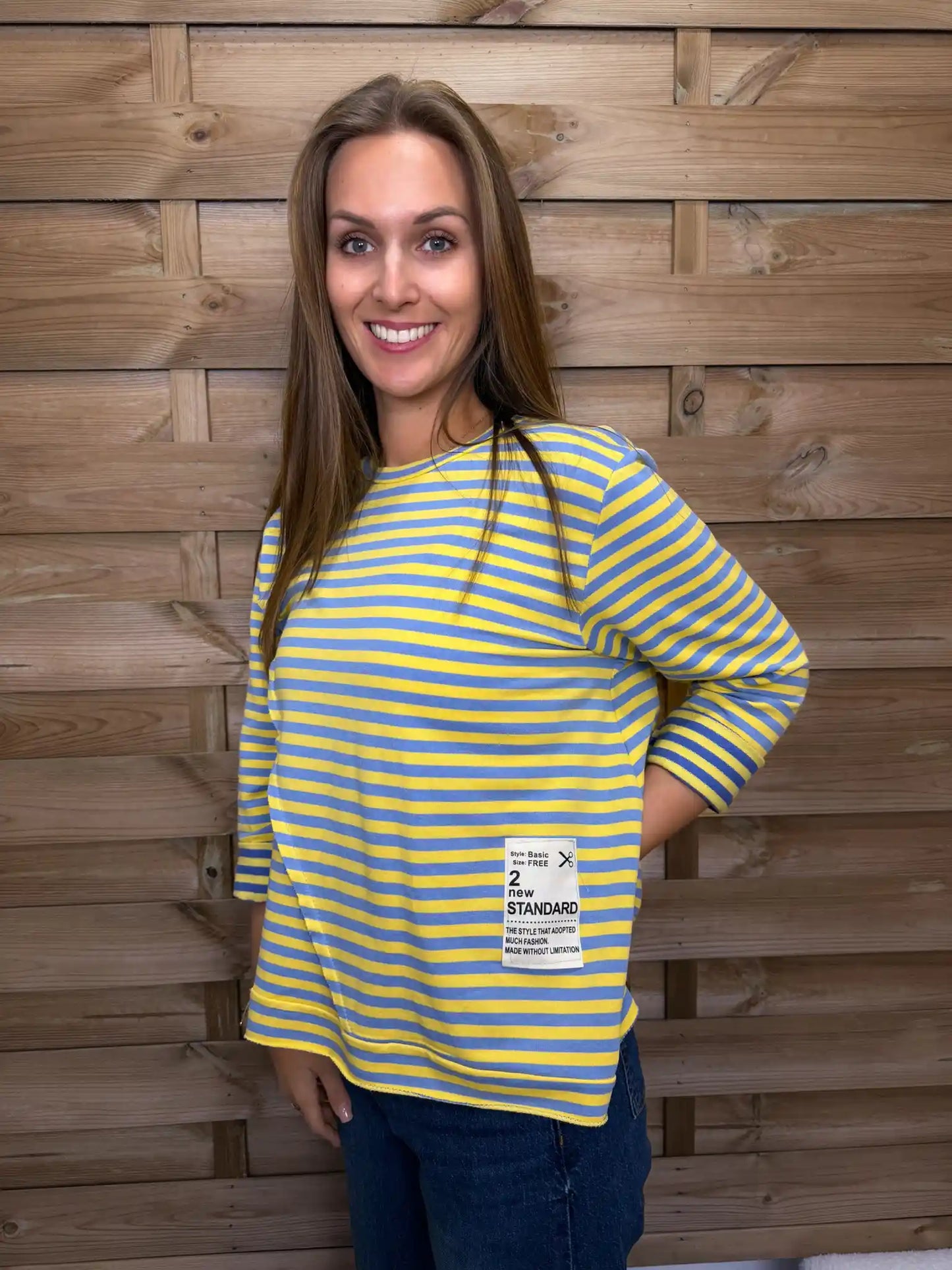 Langarmshirt "Twist" Gelb