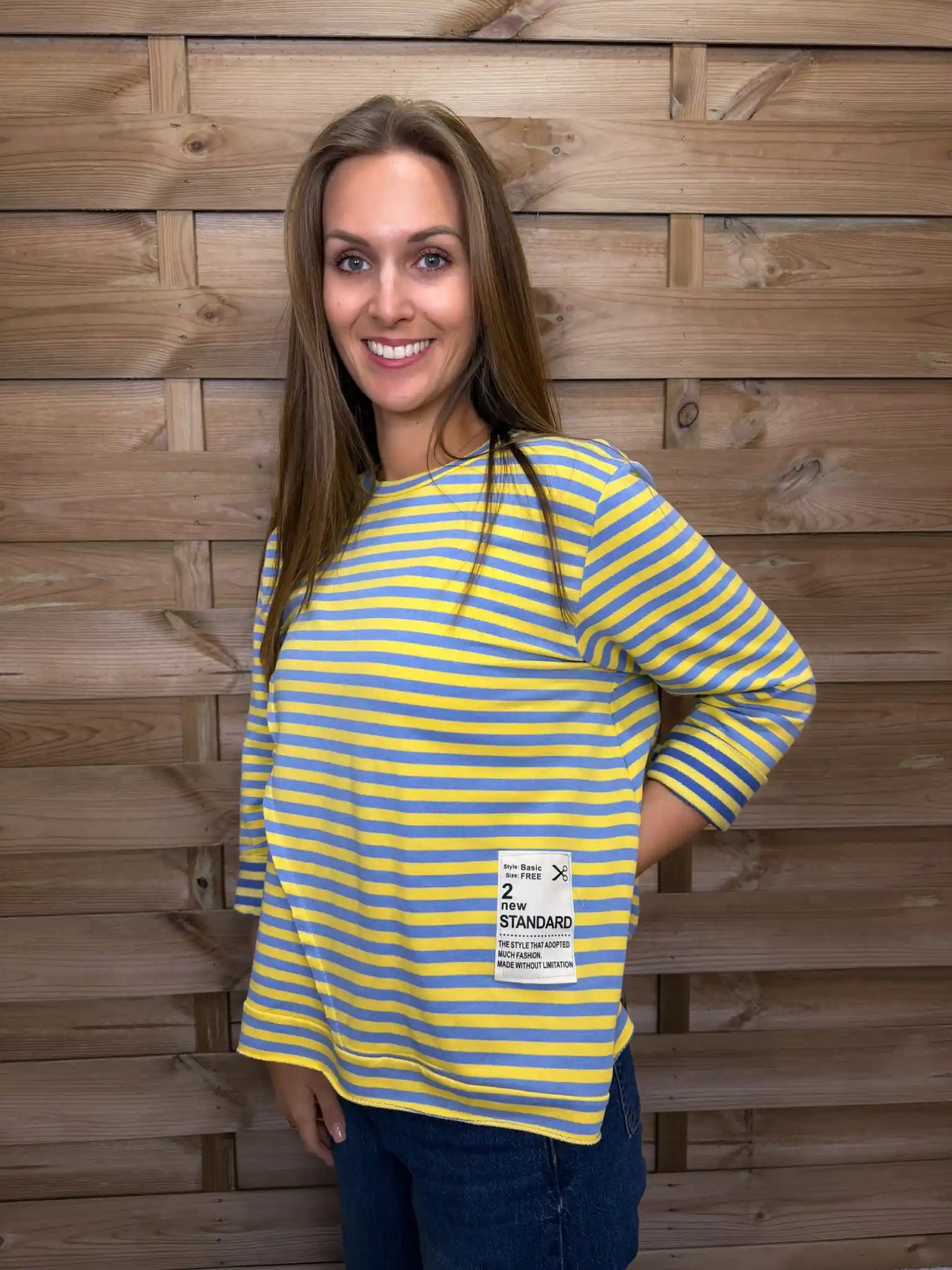 Langarmshirt "Twist" Gelb