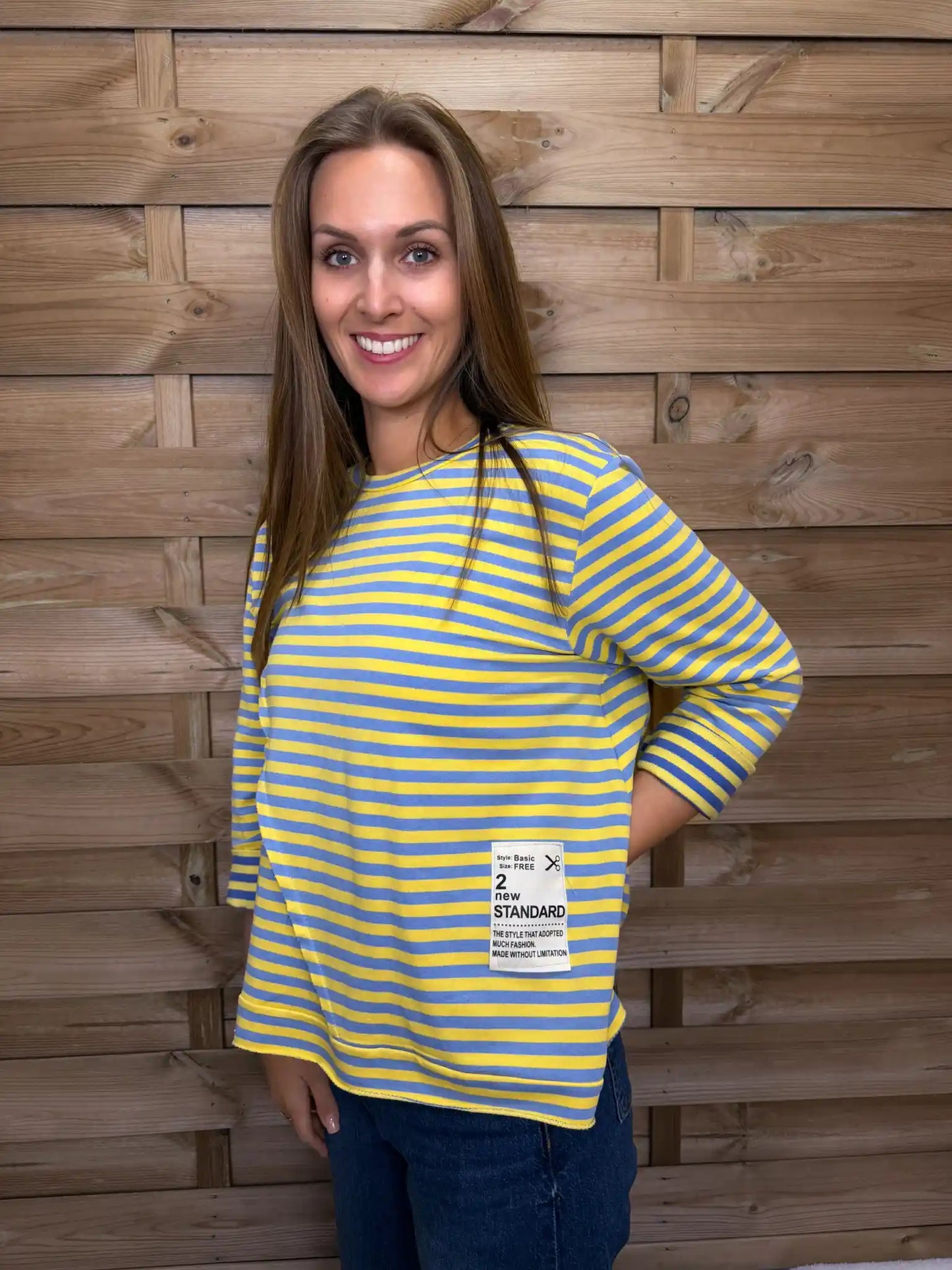 Langarmshirt "Twist" Gelb