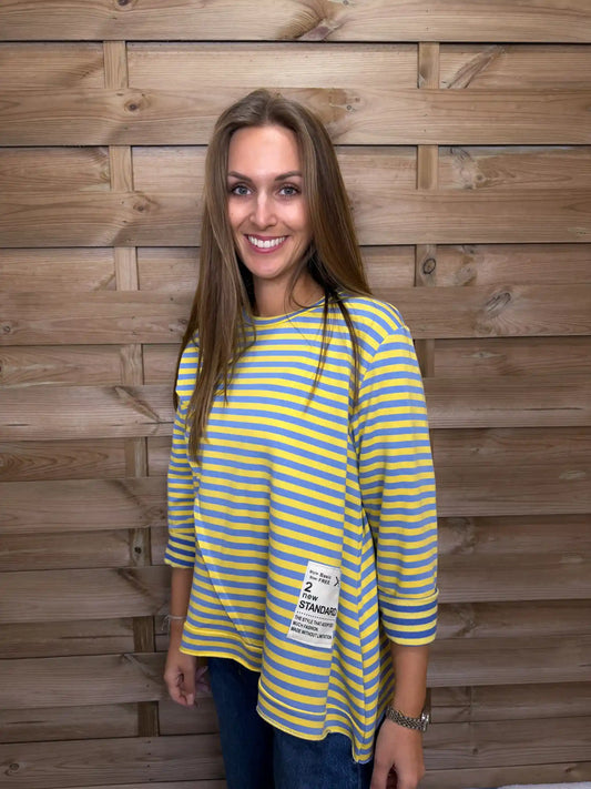 Langarmshirt "Twist" Gelb