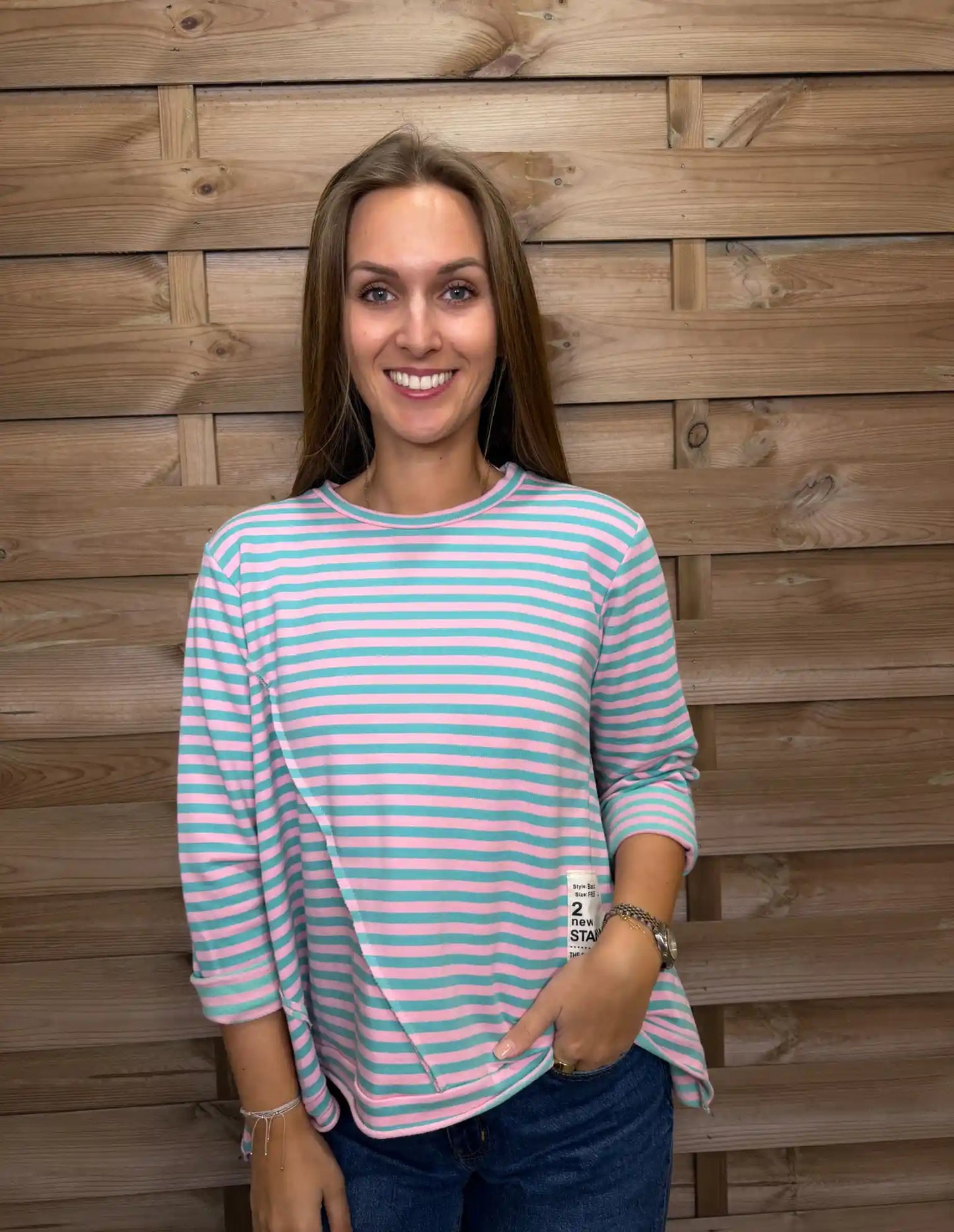 Langarmshirt "Twist" Rosa