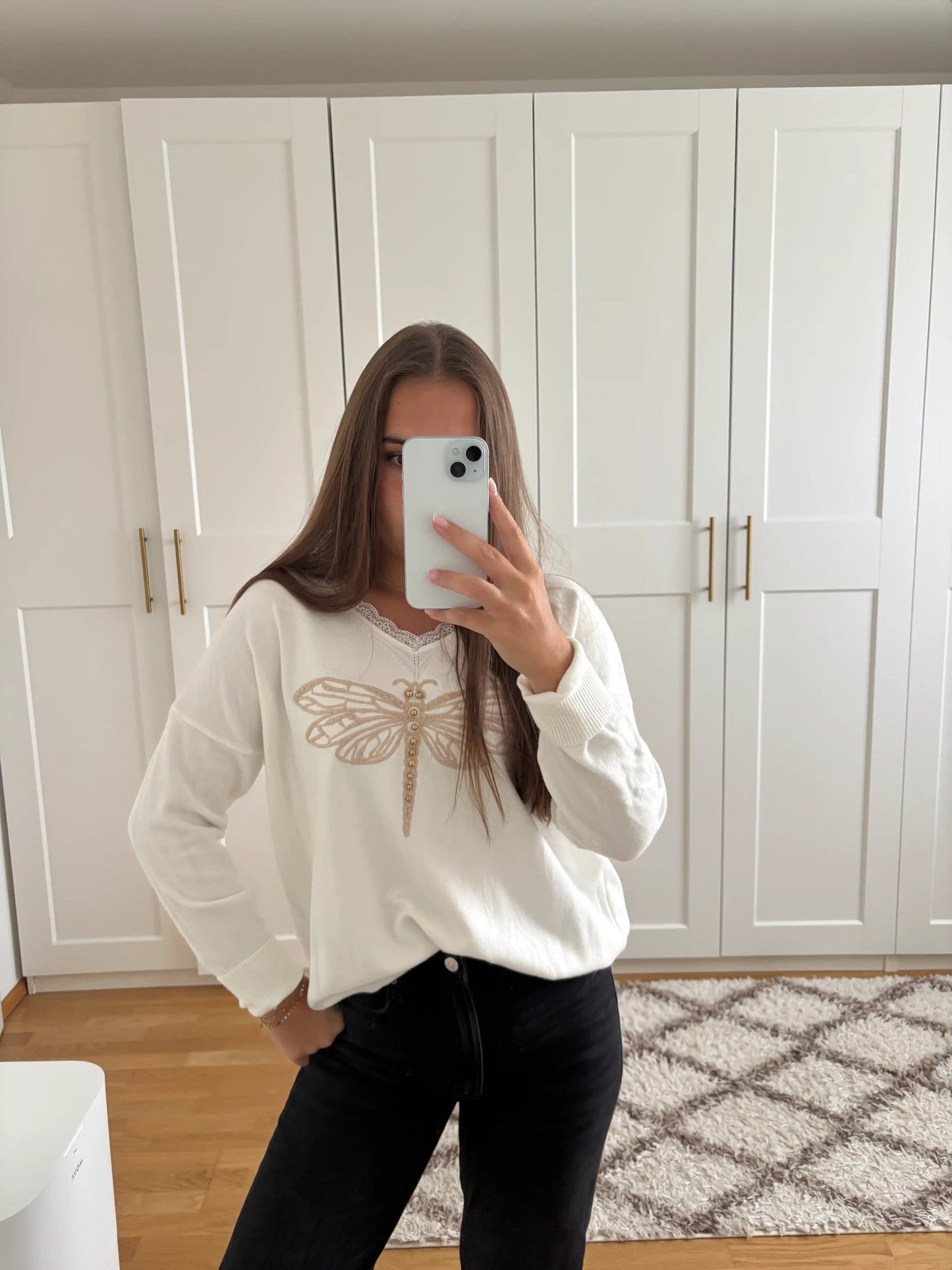 Pullover "Libelle" Weiß