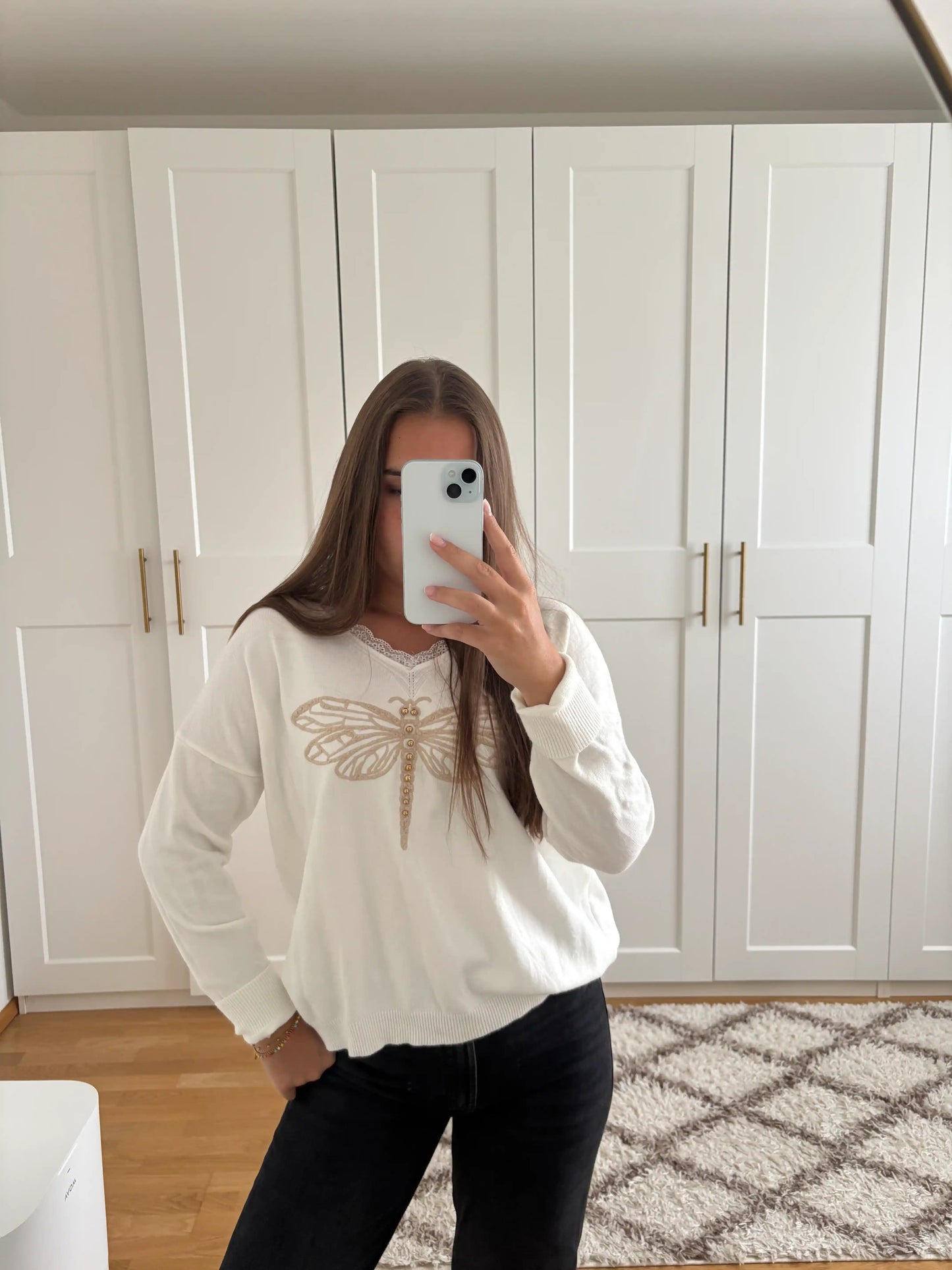 Pullover "Libelle" Weiß