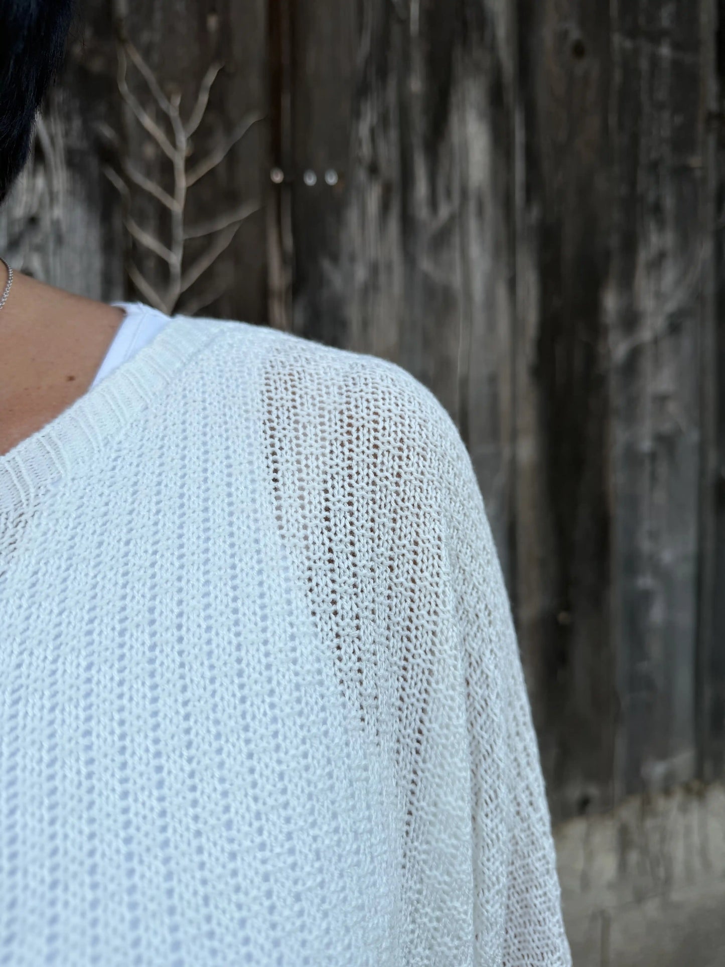 Pullover "Bloom Statement" Weiß