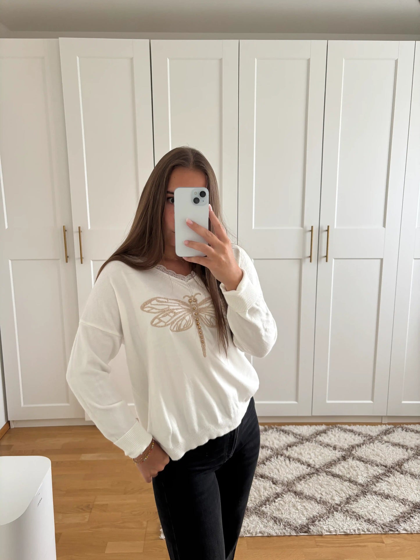 Pullover "Libelle" Weiß