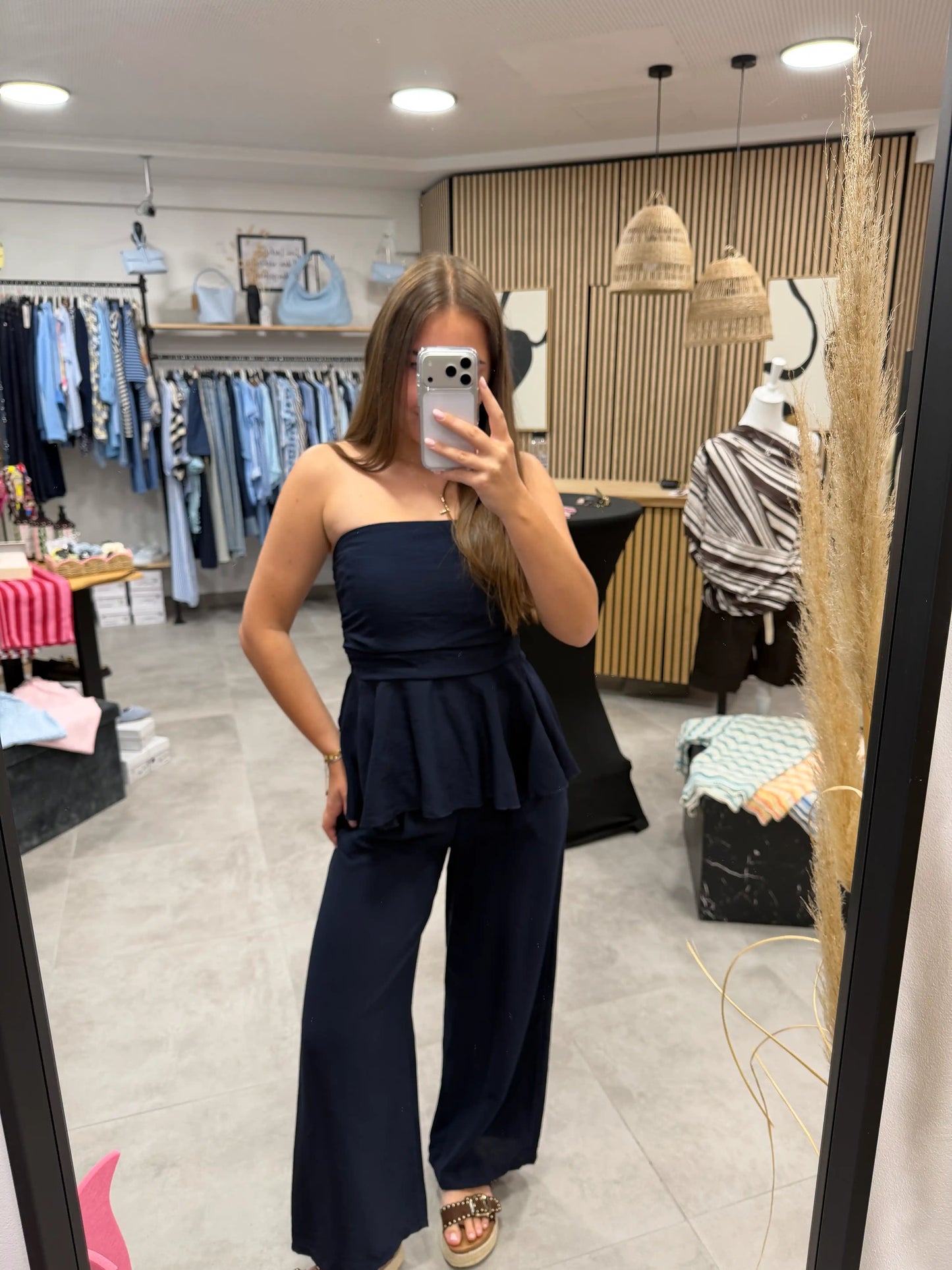 Set "Peplum" Dunkelblau
