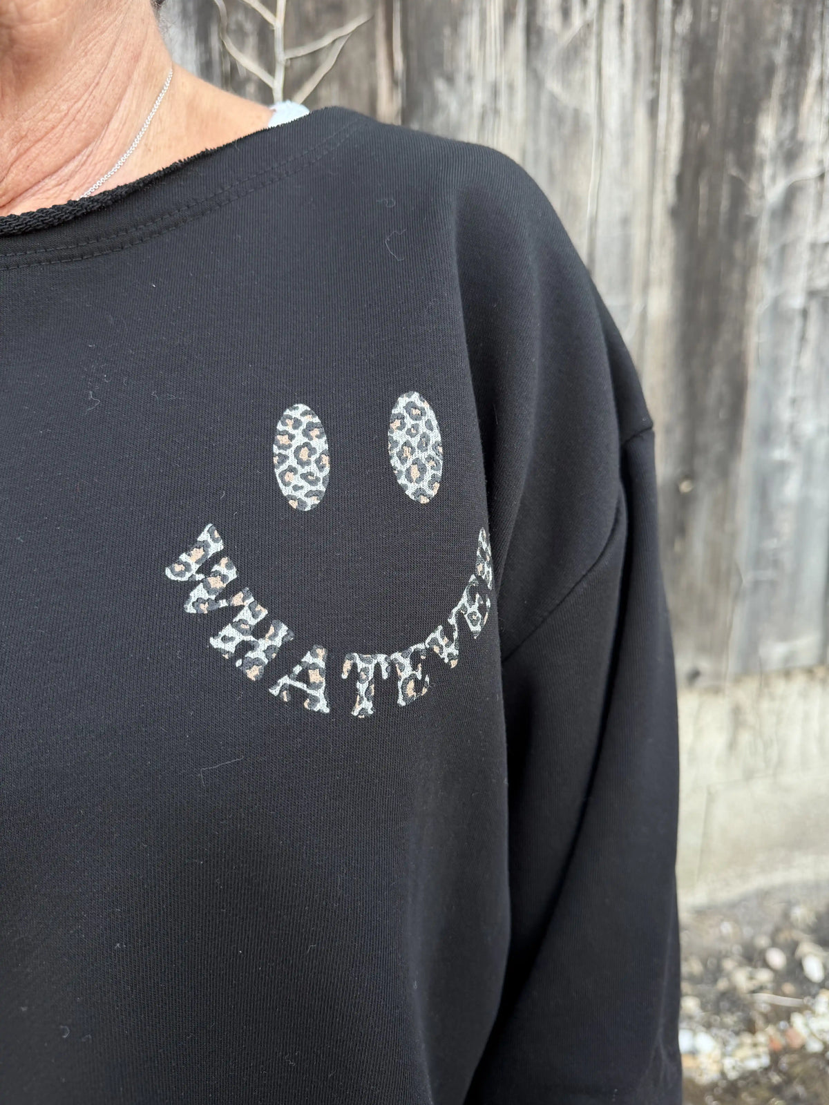 Pullover "Happy Leo" Schwarz
