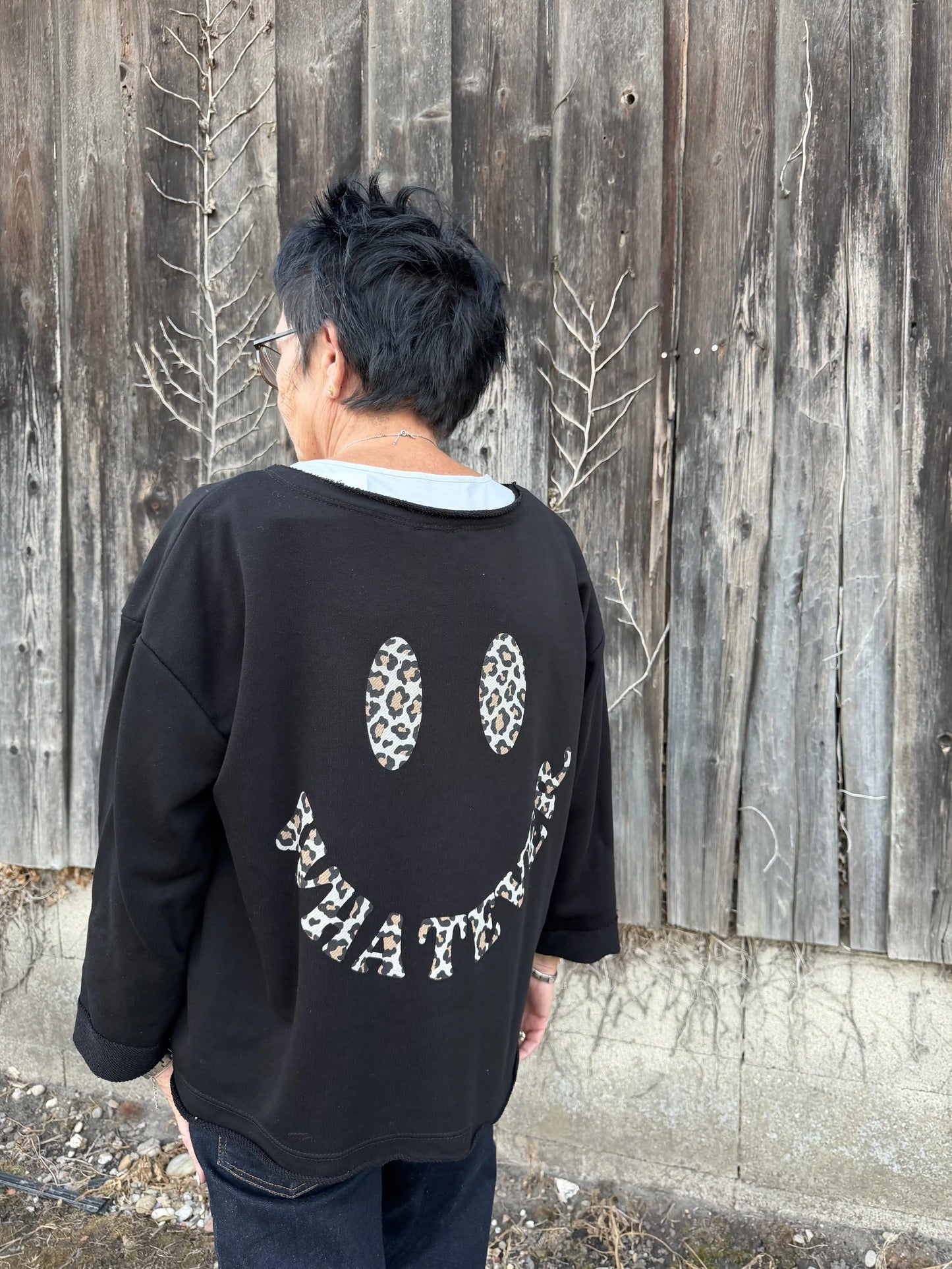 Pullover "Happy Leo" Schwarz