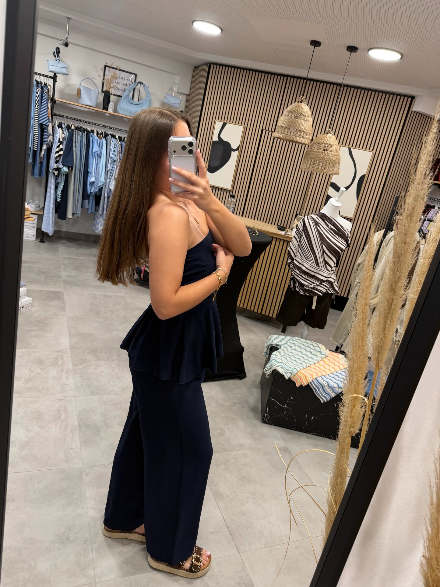 Set "Peplum" Dunkelblau