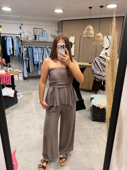 Set "Peplum" Mocca