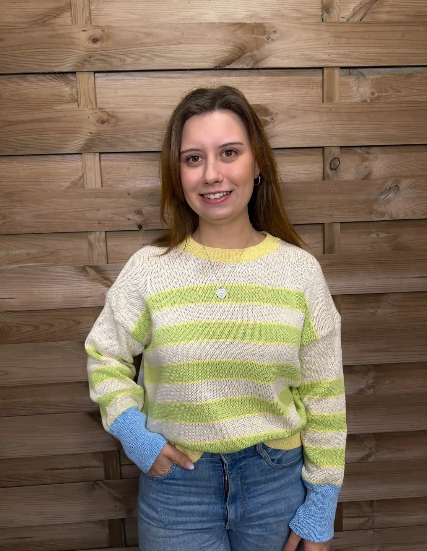 Pullover "Freshstripes" Grün