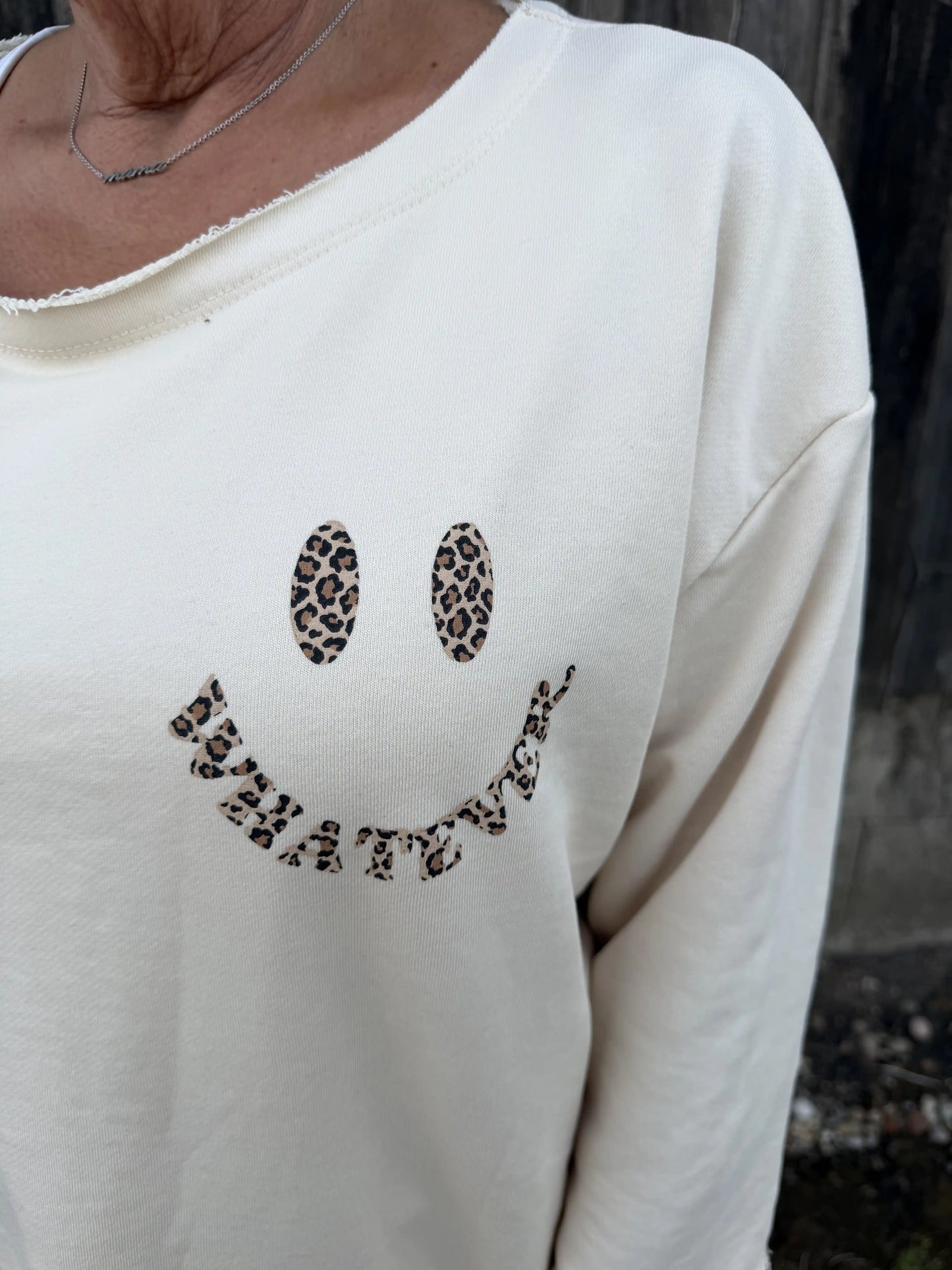 Pullover "Happy Leo" Beige