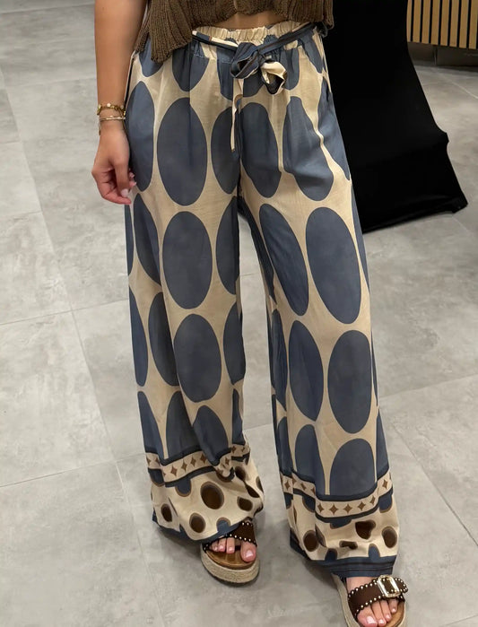 Hose "Big Dots" Blau