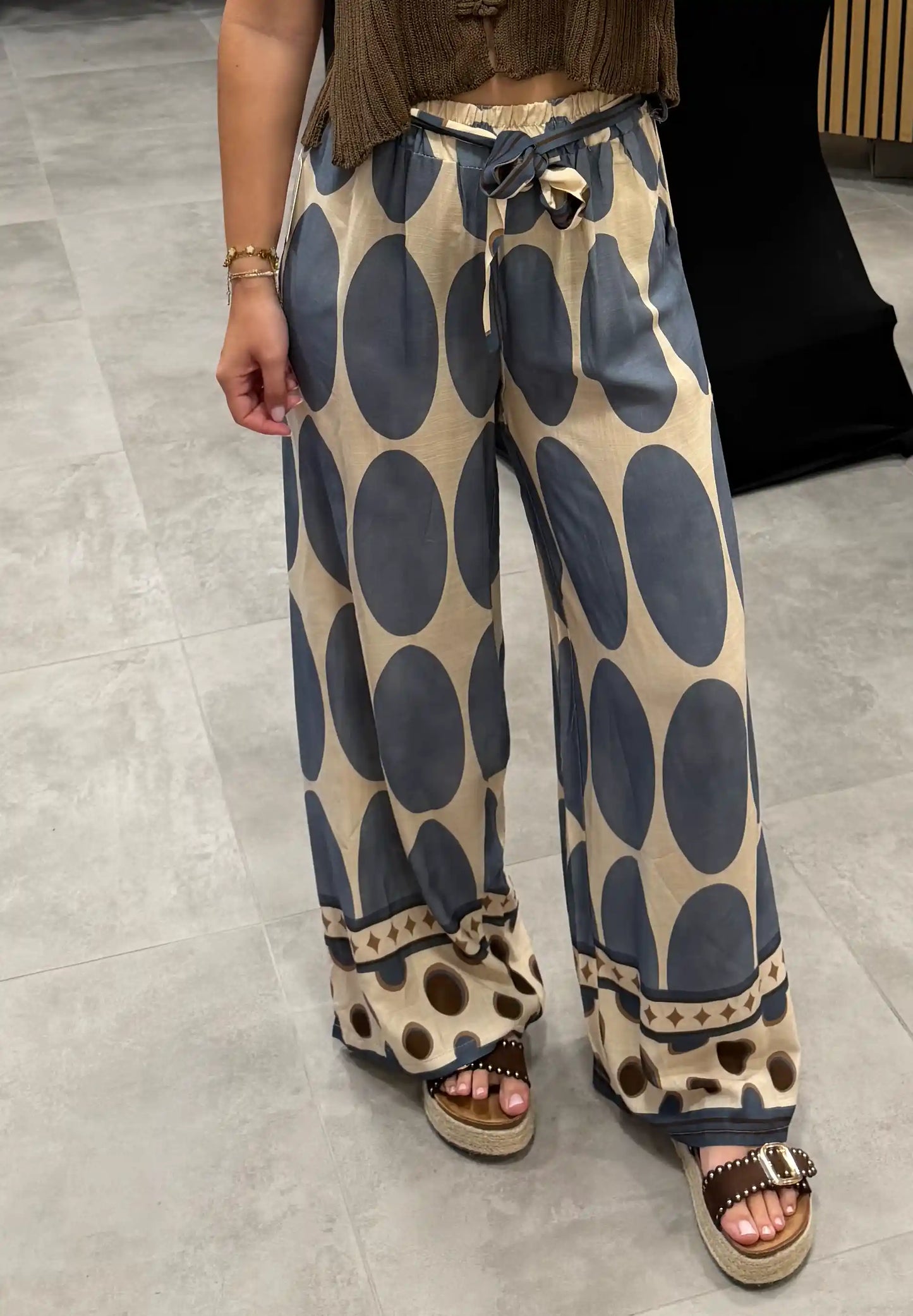 Hose "Big Dots" Blau