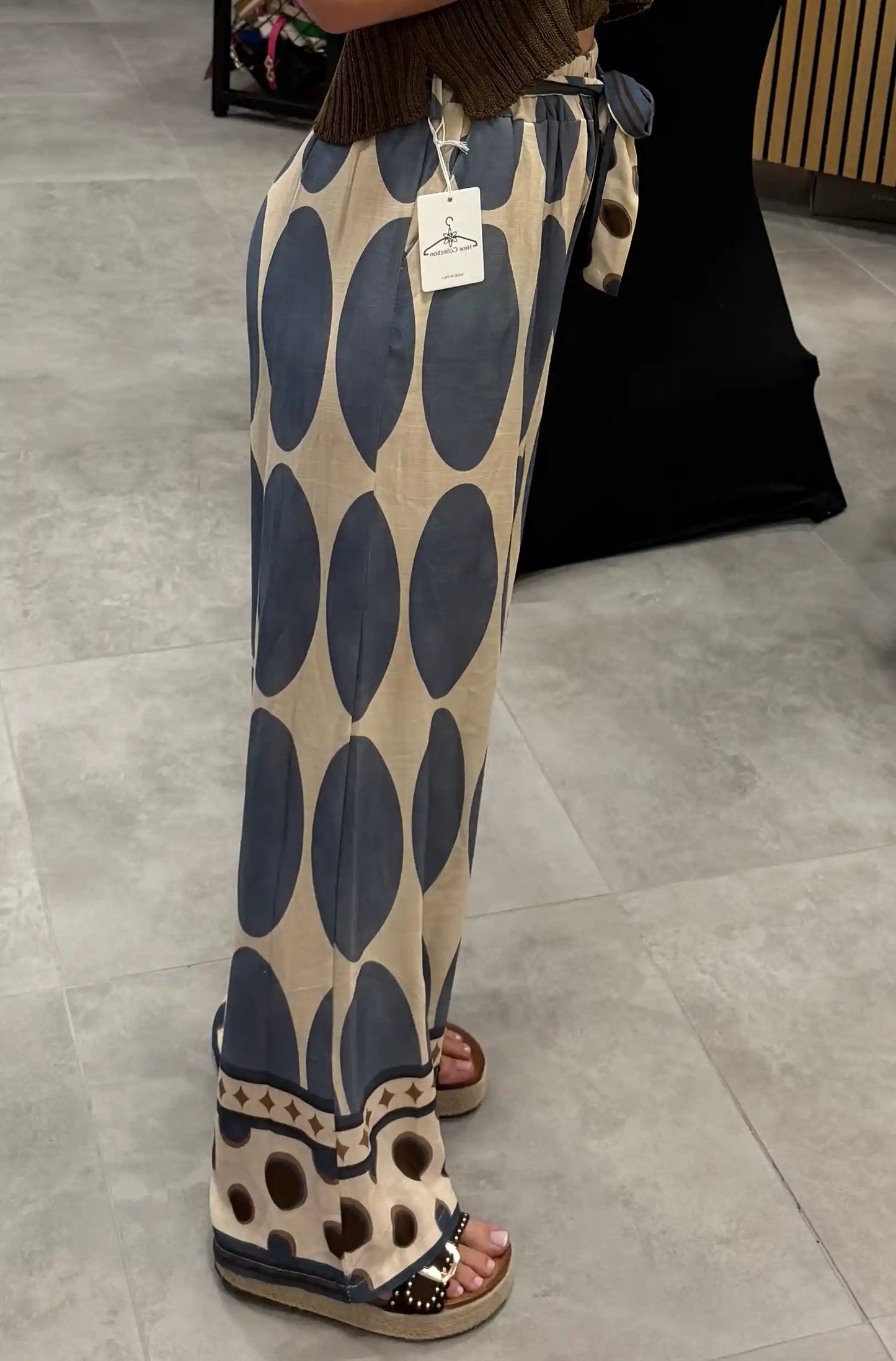 Hose "Big Dots" Blau