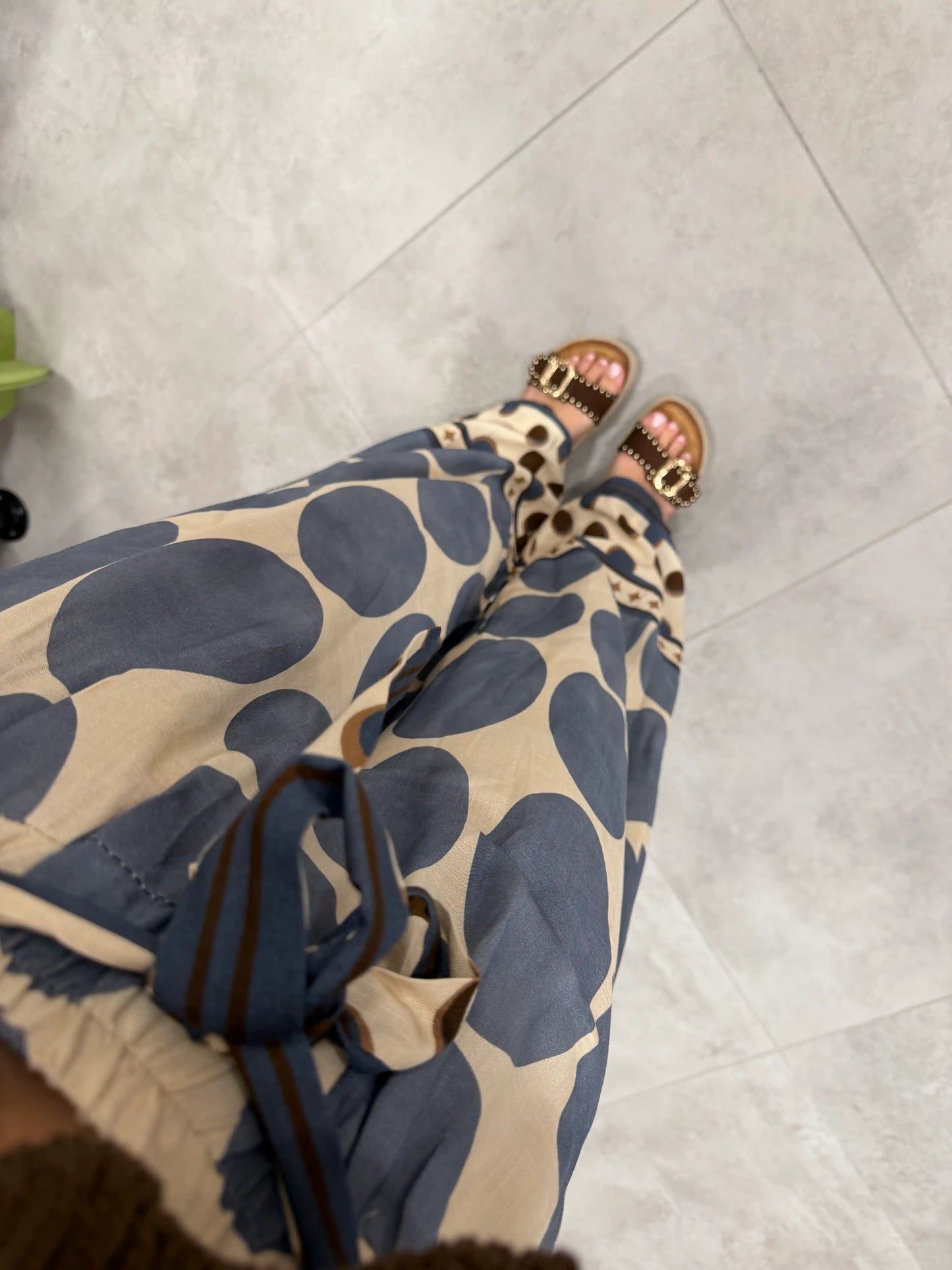 Hose "Big Dots" Blau