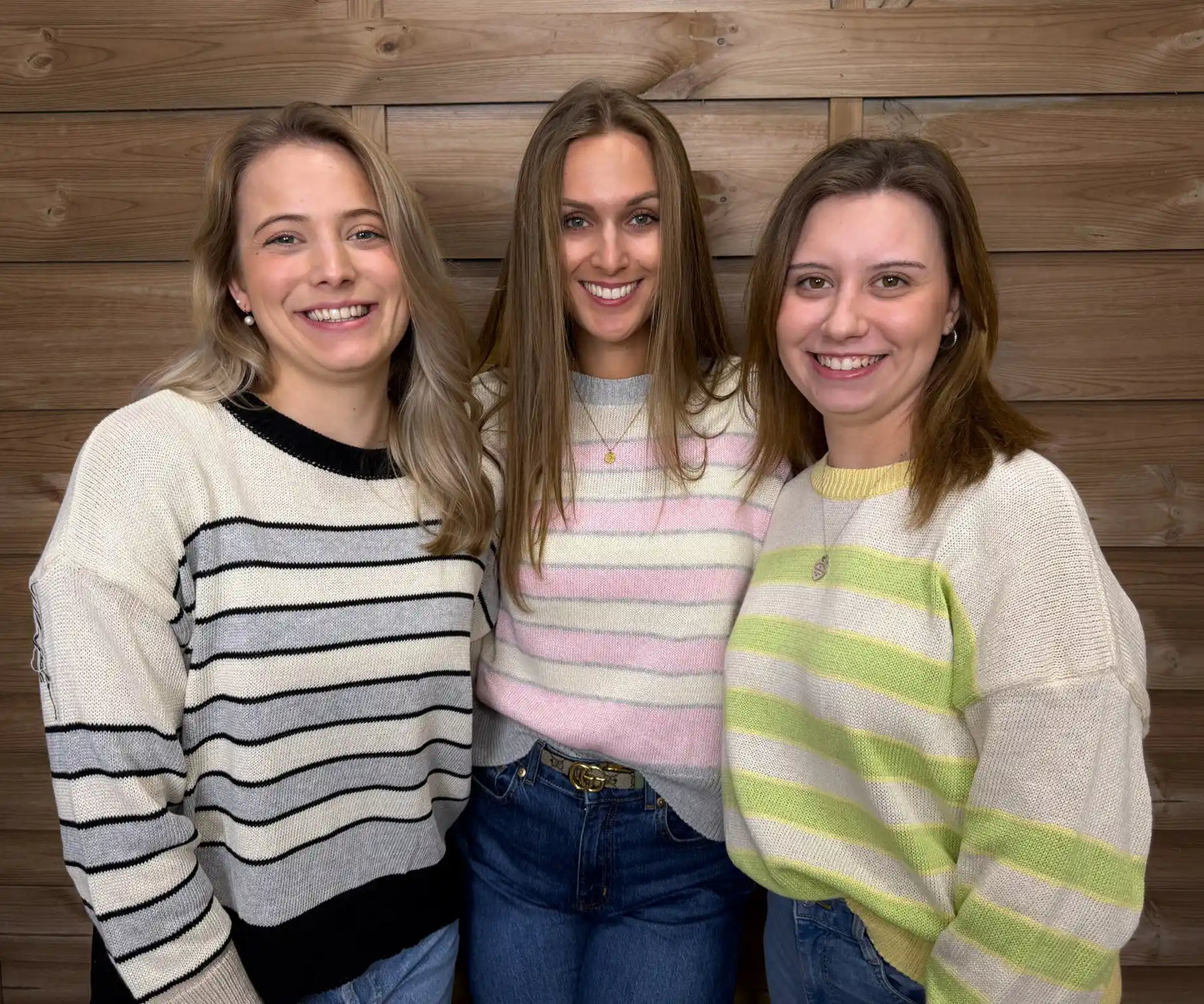 Pullover "Freshstripes" Grün