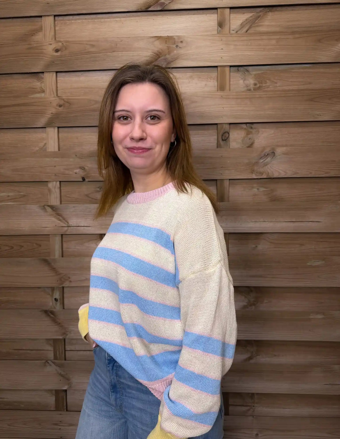 Pullover "Freshstripes" Blau