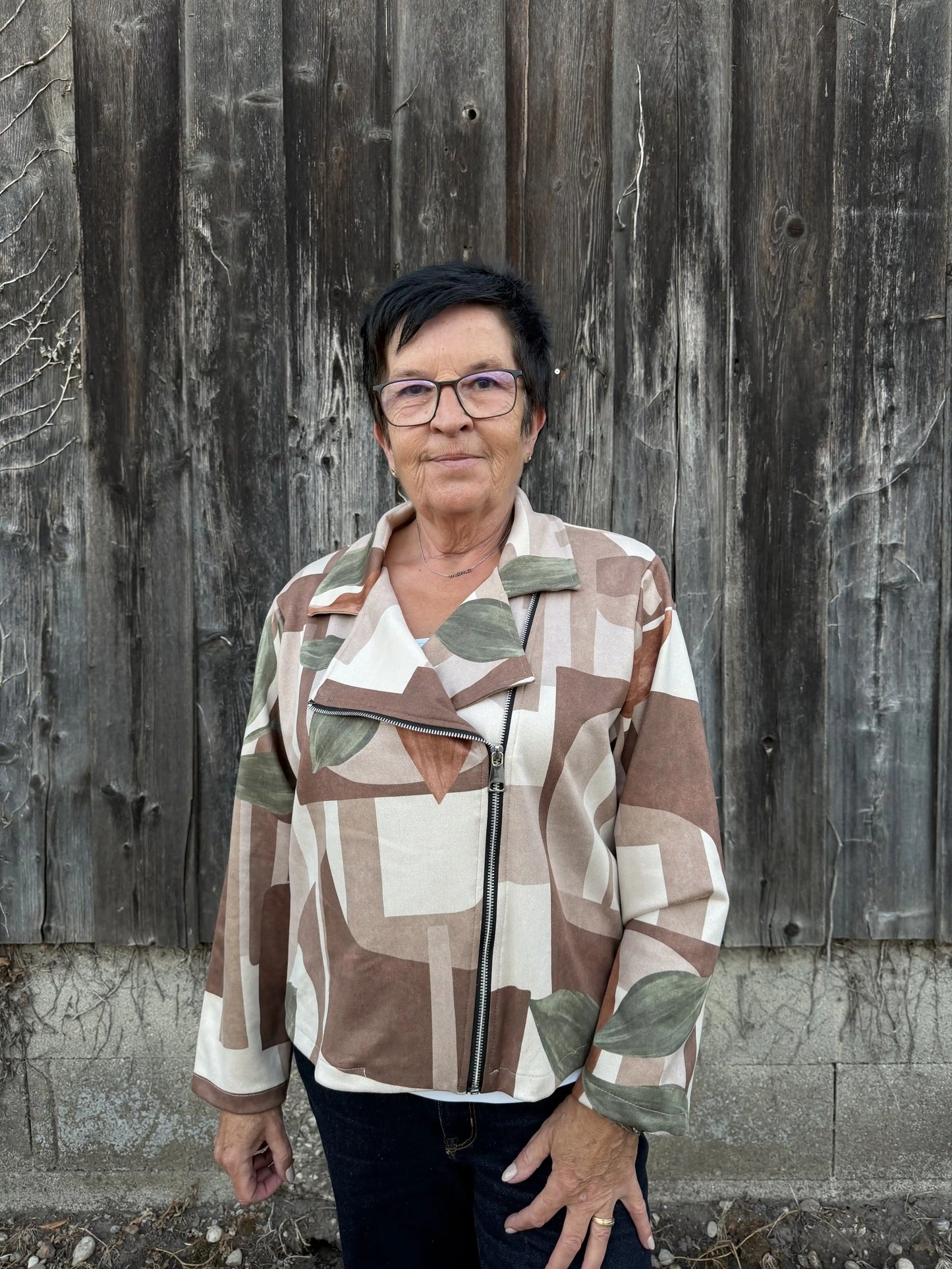 Jacke "Leaflet" Olivegrün