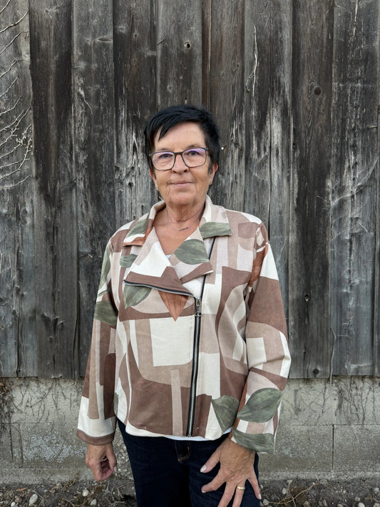Jacke "Leaflet" Olivegrün