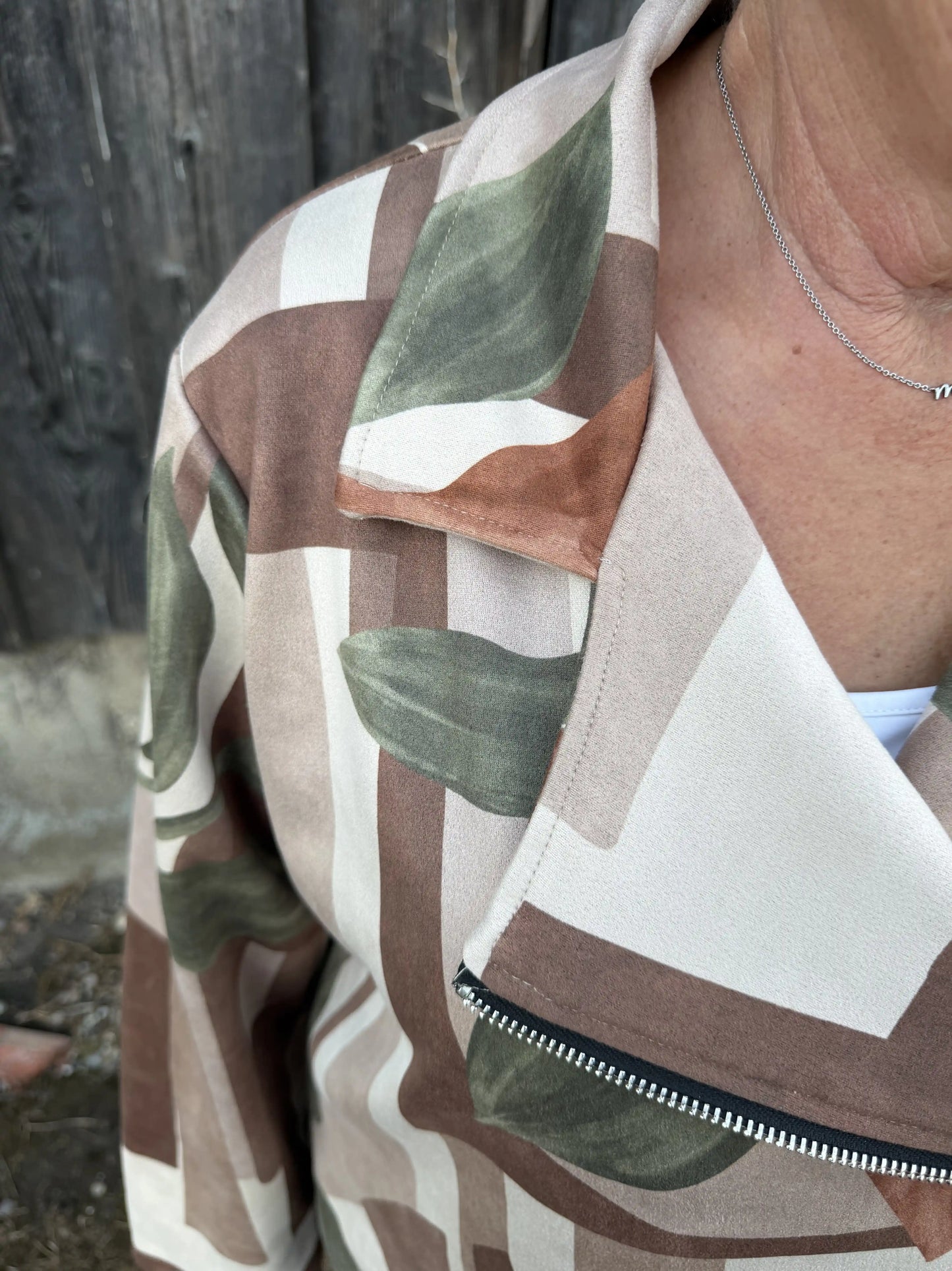 Jacke "Leaflet" Olivegrün