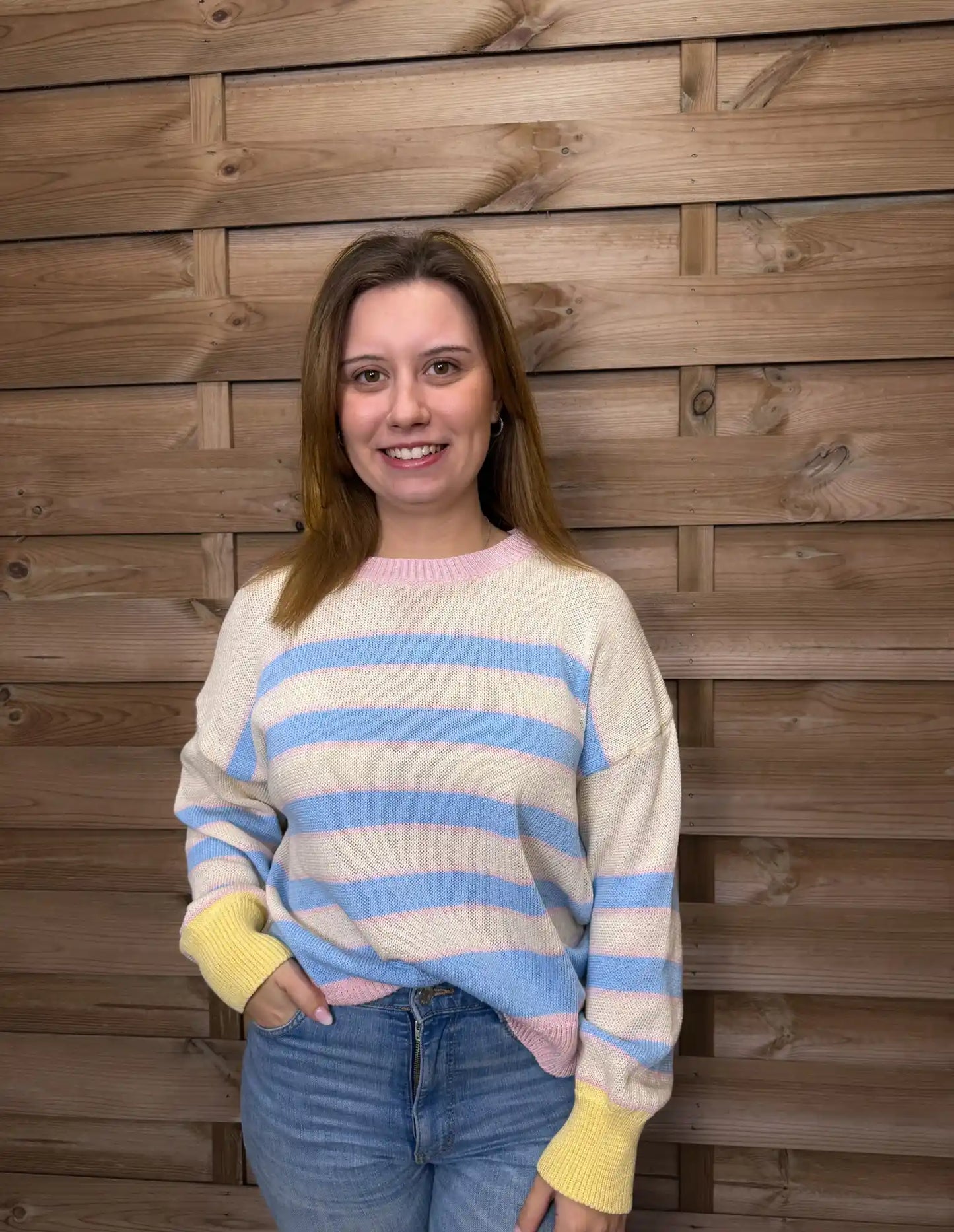 Pullover "Freshstripes" Blau