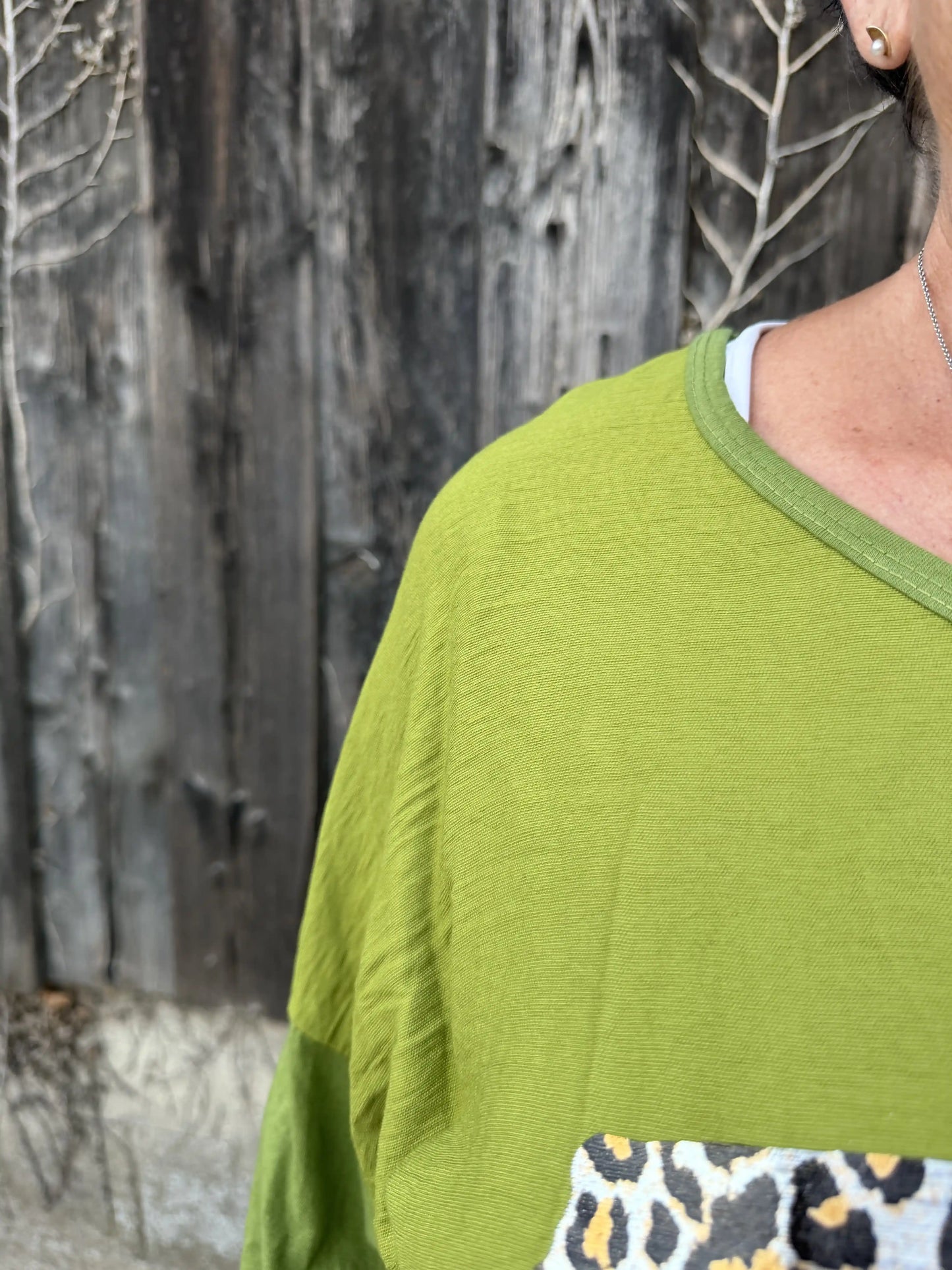 Langarmshirt "Wild Heart" Avocado