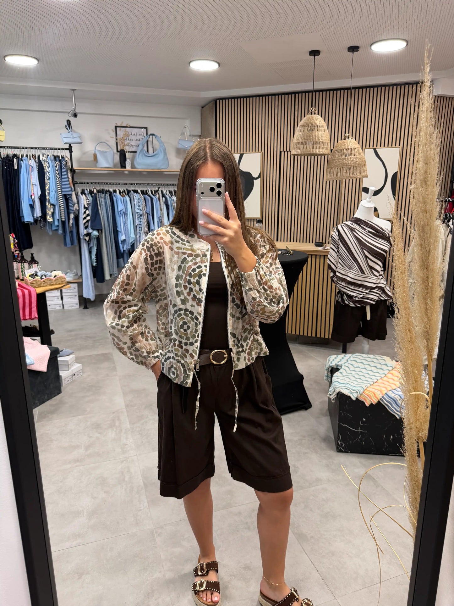 Jacke "Safari Chic" Olivegrün