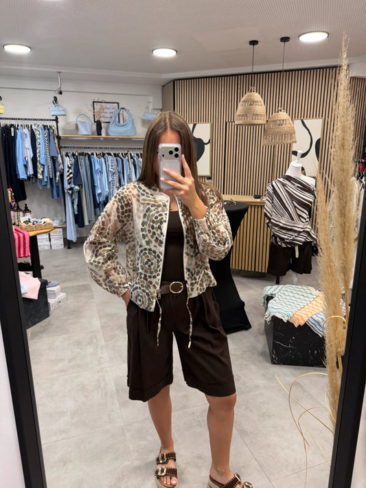 Jacke "Safari Chic" Olivegrün