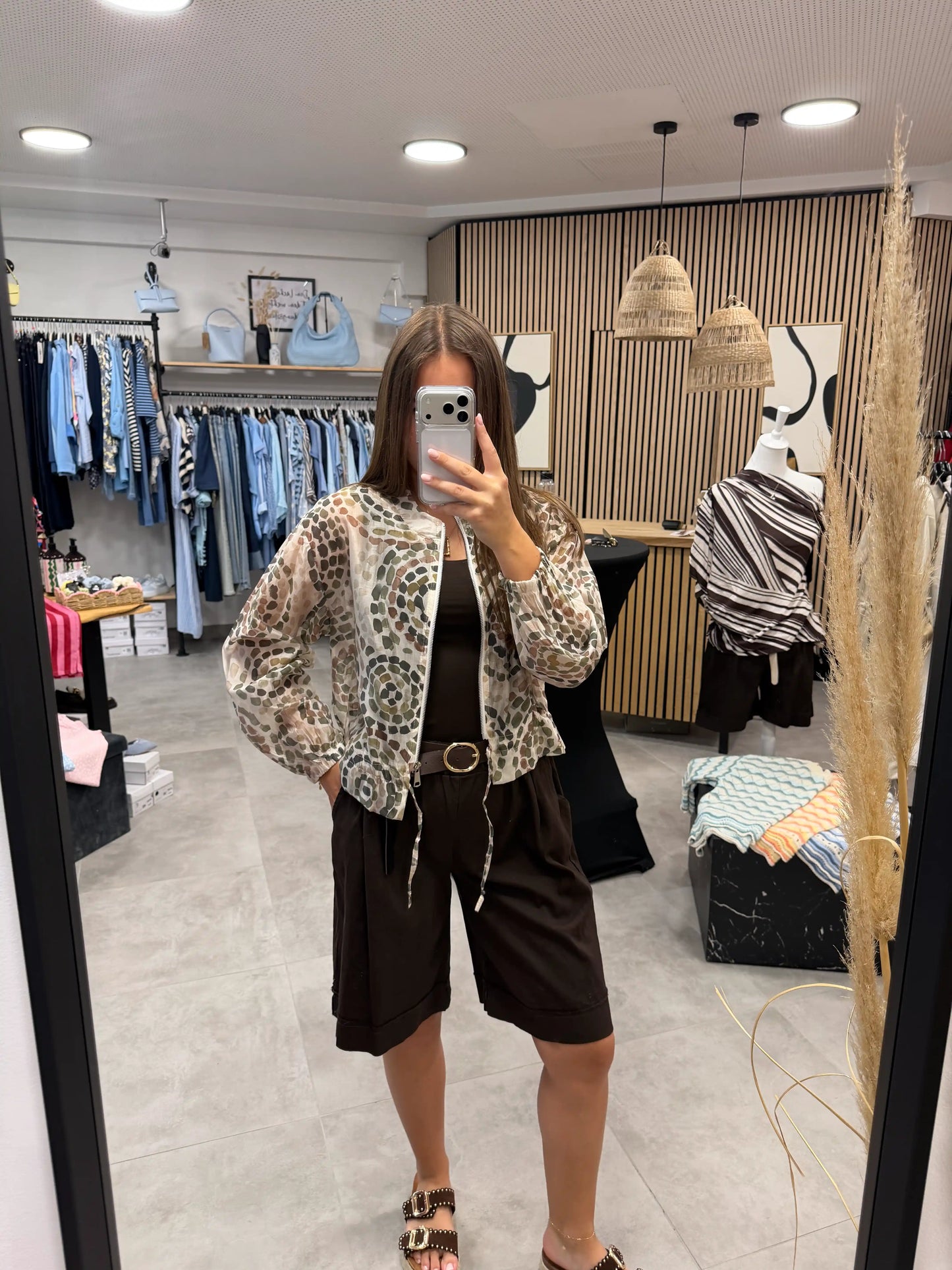 Jacke "Safari Chic" Olivegrün