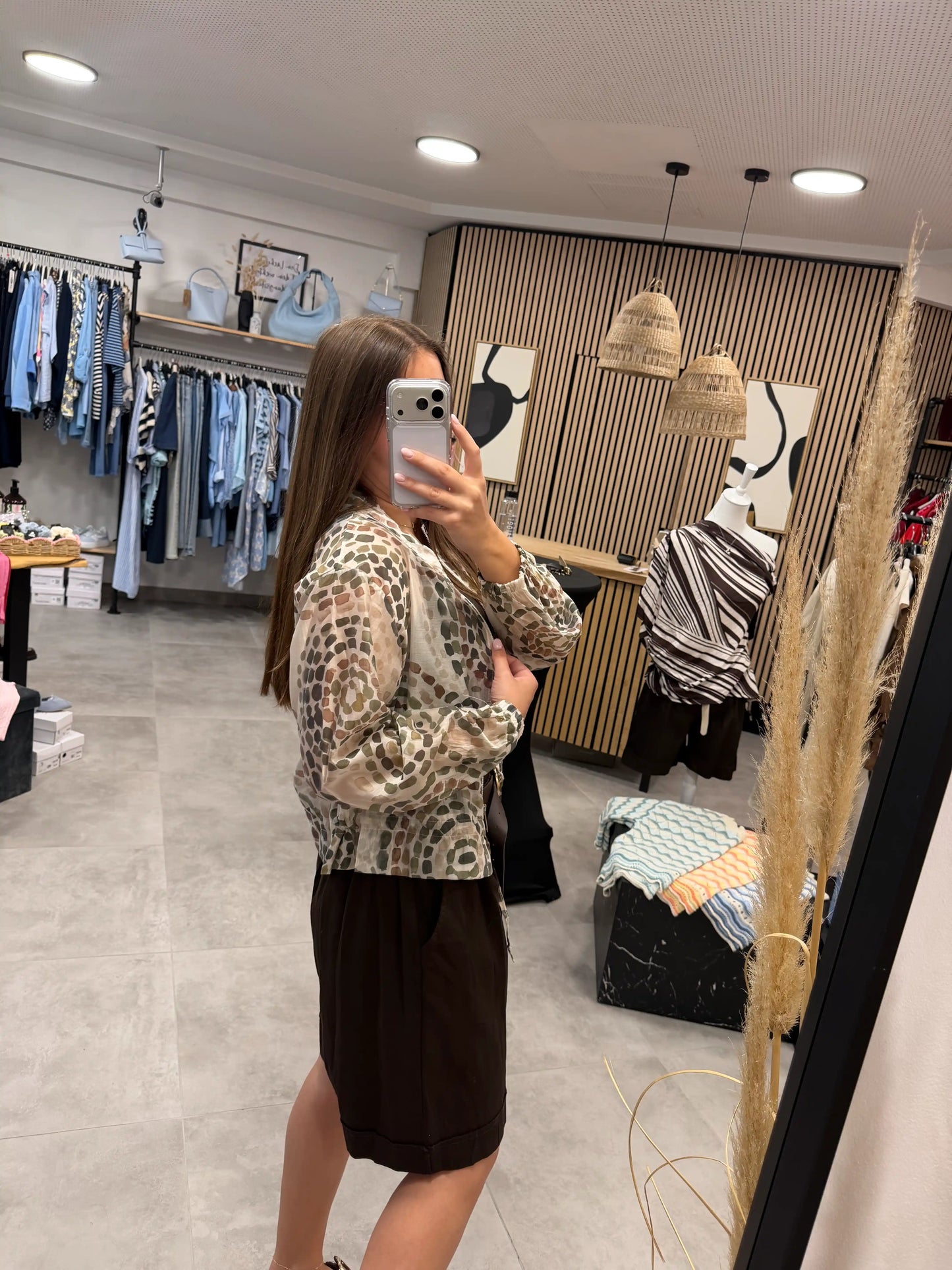 Jacke "Safari Chic" Olivegrün
