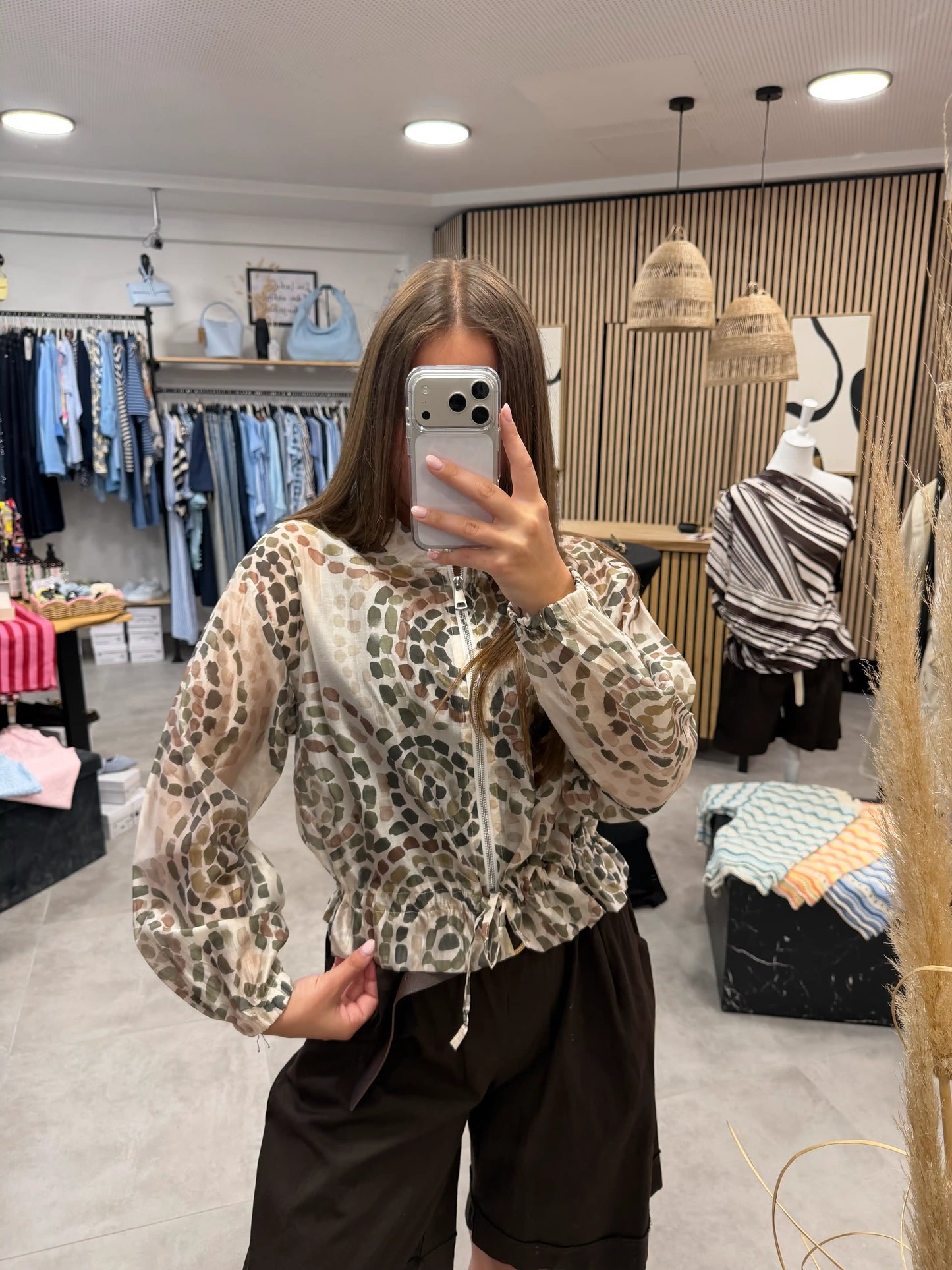 Jacke "Safari Chic" Olivegrün
