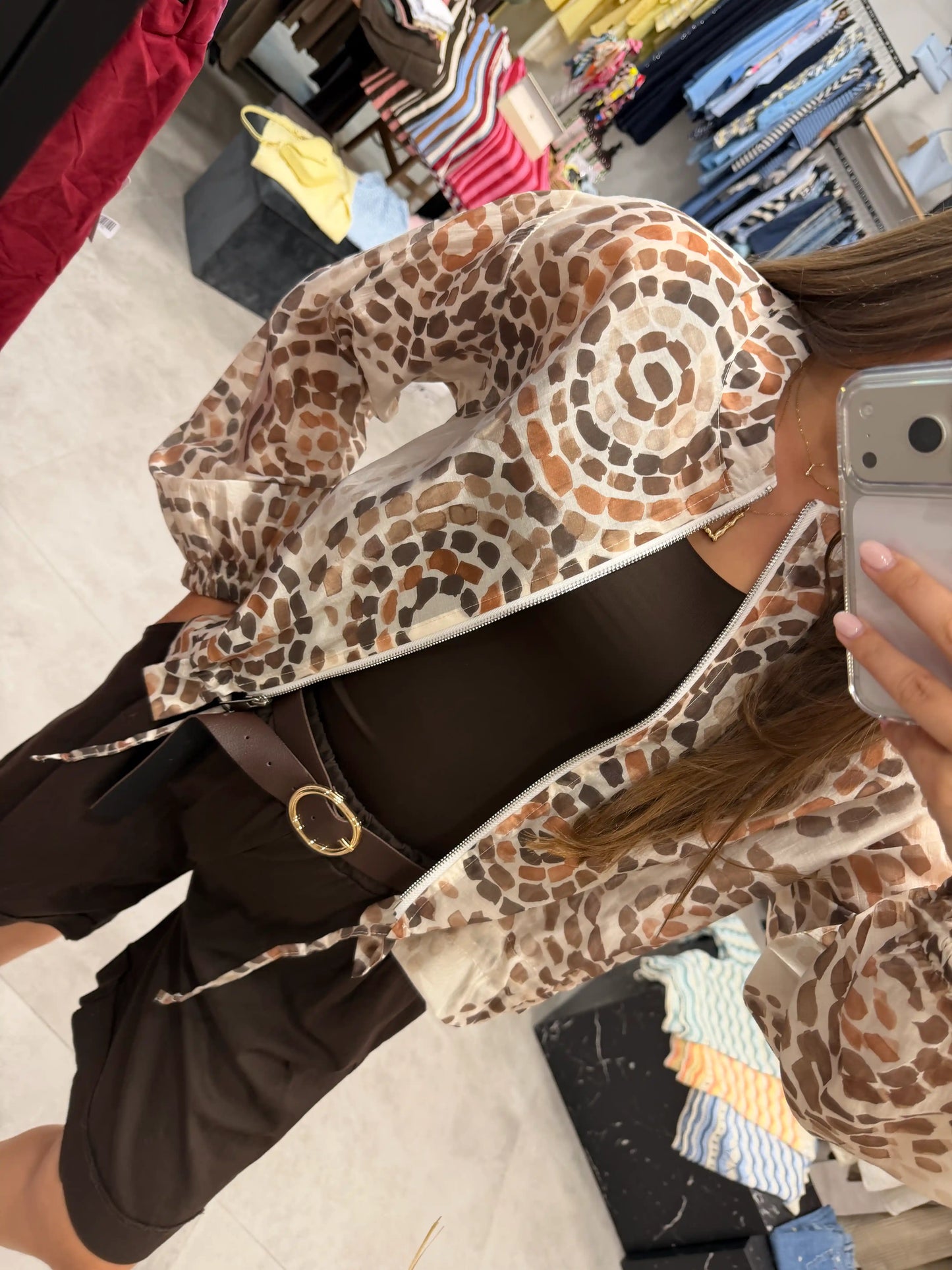 Jacke "Safari Chic" Braun