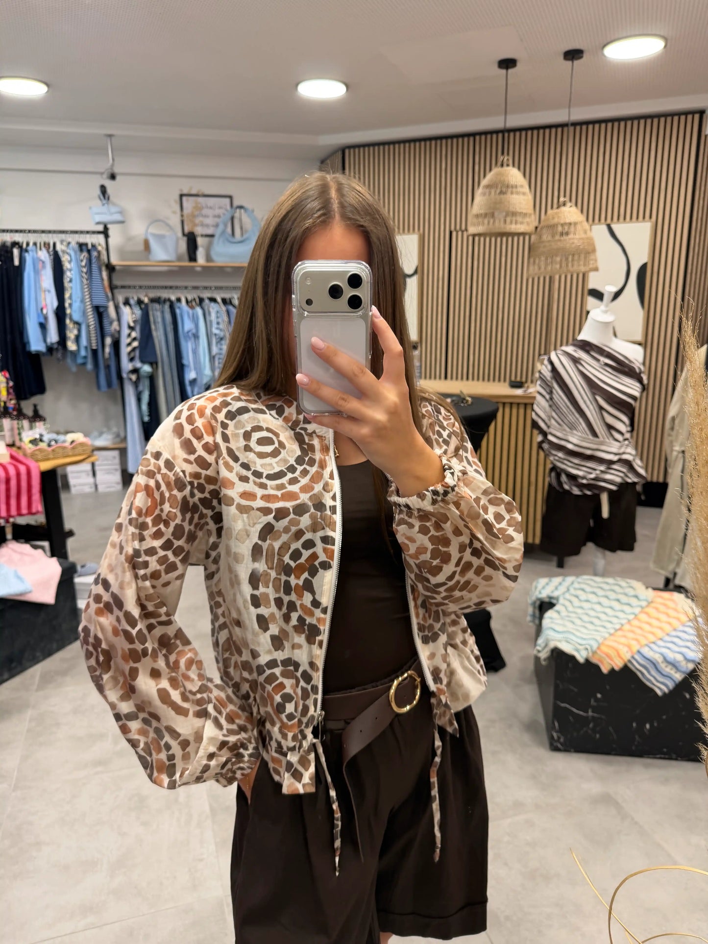 Jacke "Safari Chic" Braun