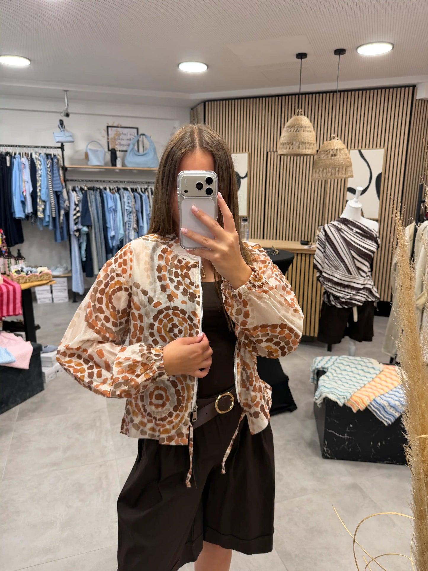 Jacke "Safari Chic" Terracotta