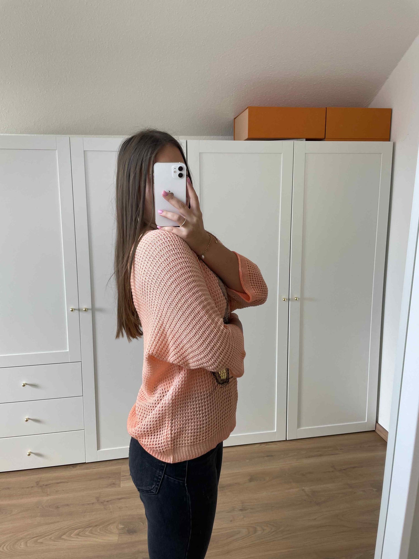 Pullover "Bear" Pfirsich