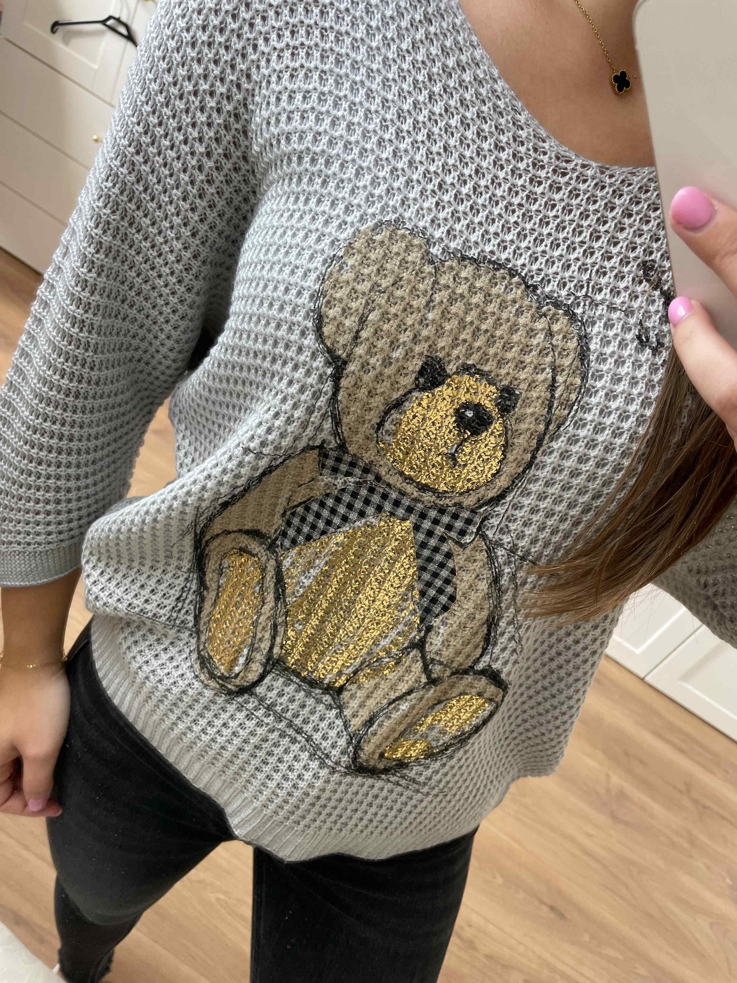 Pullover "Bear" Grau