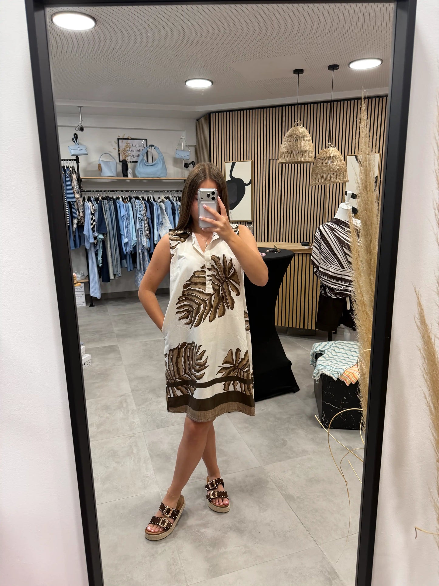 Kleid "Palma" Beige